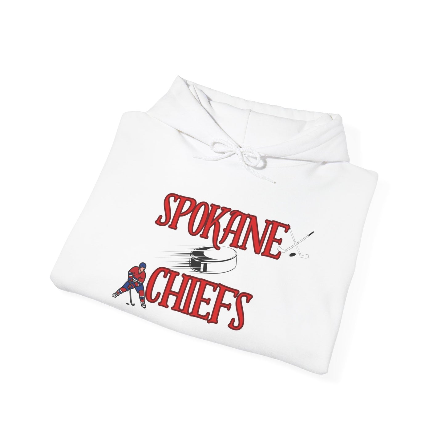 Spokane Chiefs Red Hockey Sweatshirt | Unisex Heavy Blend™ Hooded Sweatshirt for Fans " Got Chirps?"