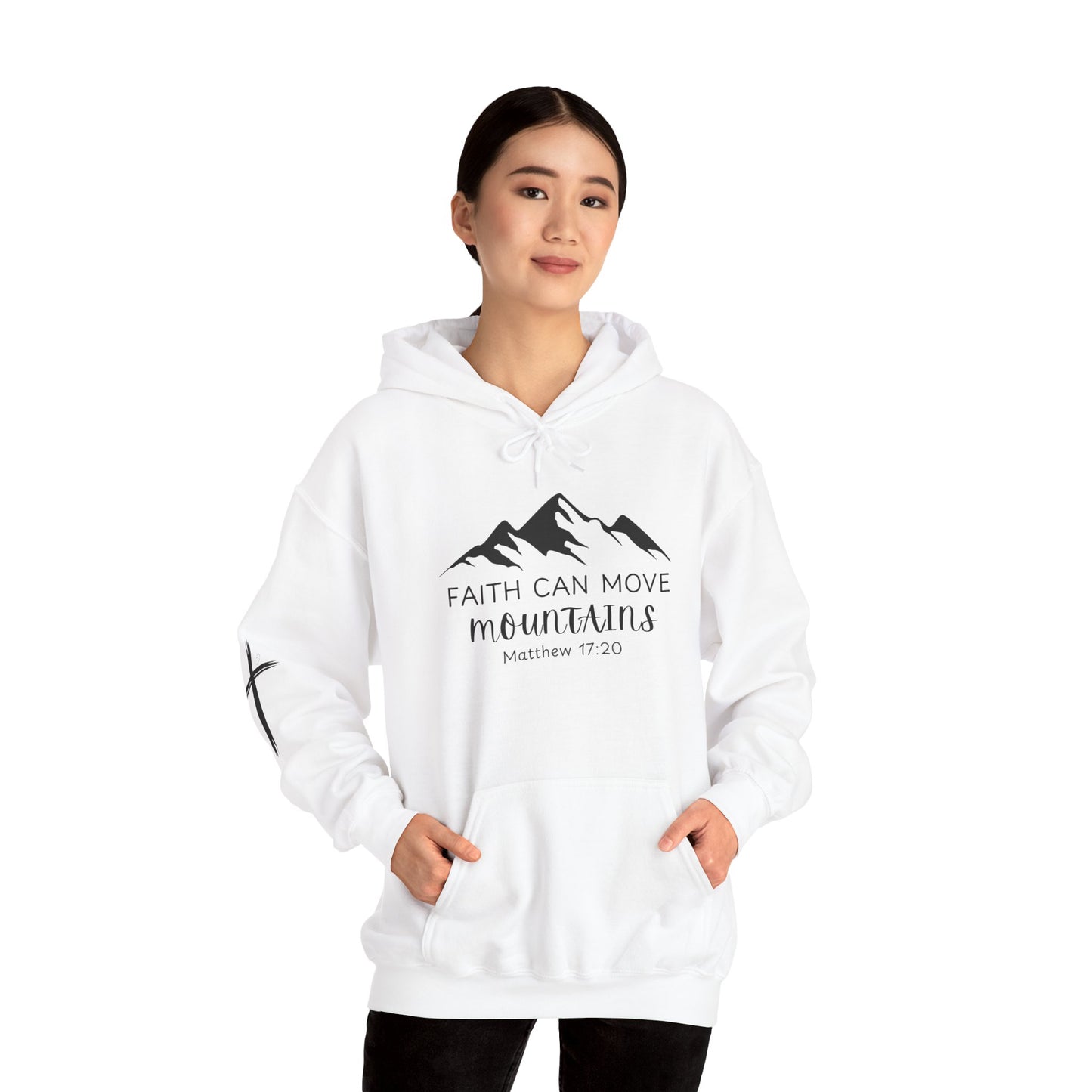 Faith Can Move Mountains Hoodie | Inspirational Unisex Sweatshirt