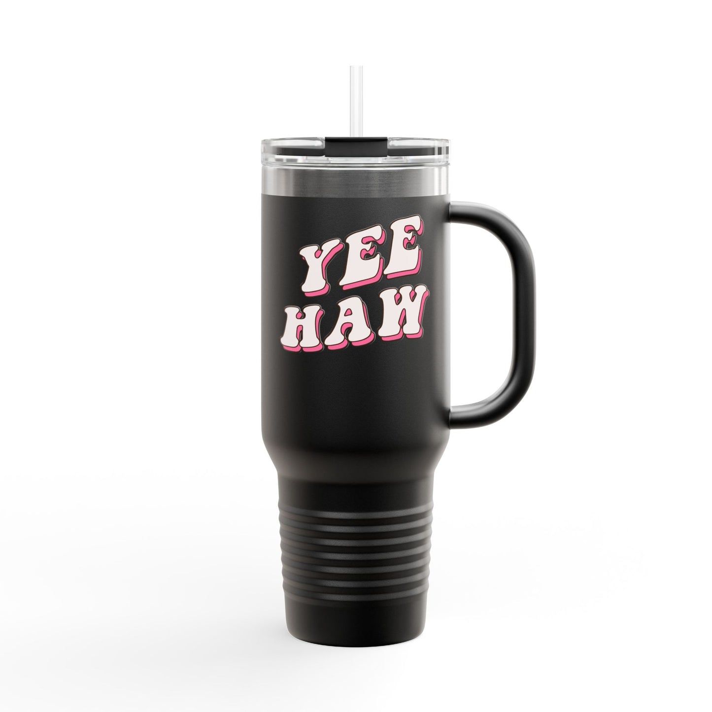 Yee Haw Insulated Travel Mug - 40oz Adventure Drinkware for Outdoor Enthusiasts