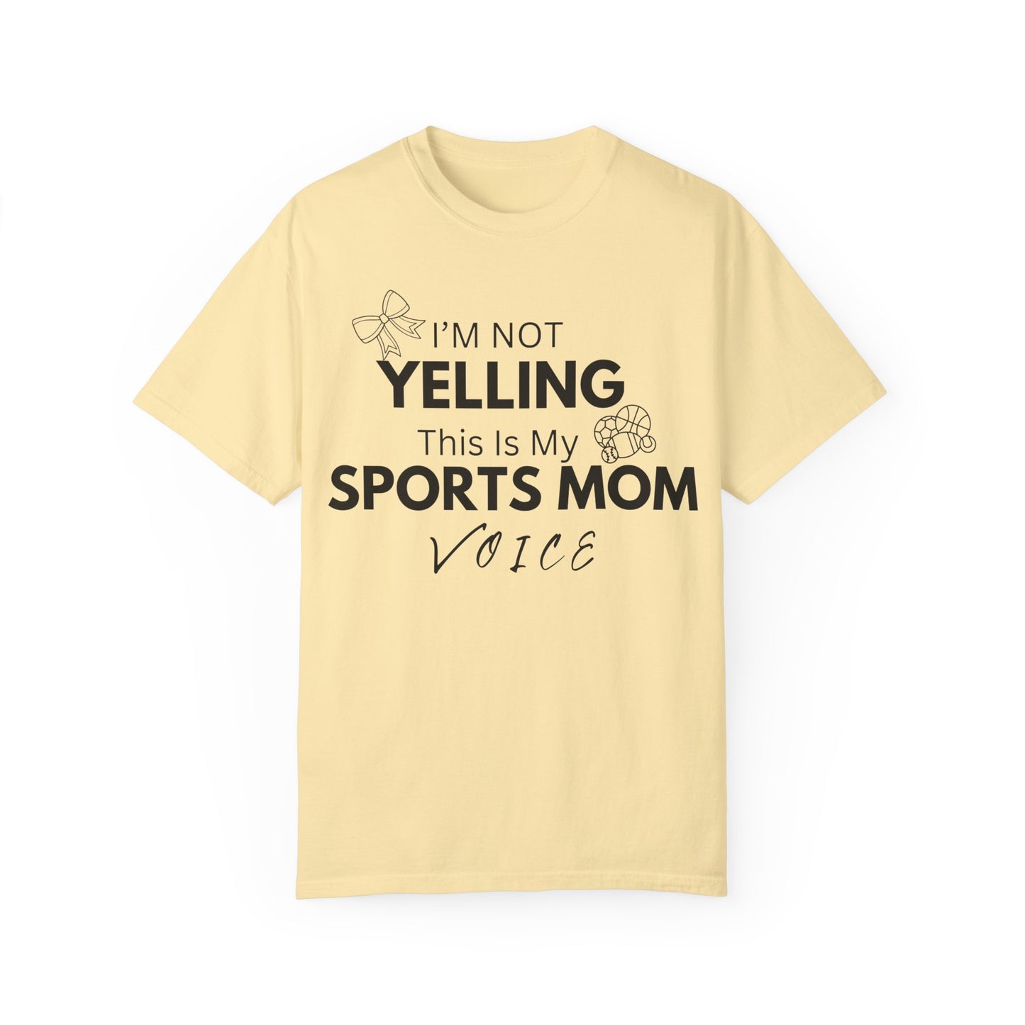 Sports Mom Voice T-Shirt - Unisex Garment-Dyed Tee for Active Moms