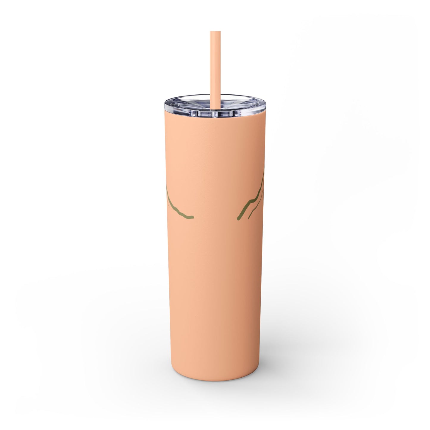 Adventure Awaits Skinny Tumbler with Straw - 20oz Hiking Design