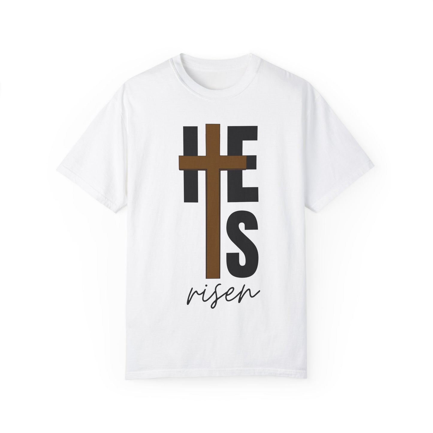 Christ is Risen Unisex Garment-Dyed T-Shirt - Faith-Based Tee
