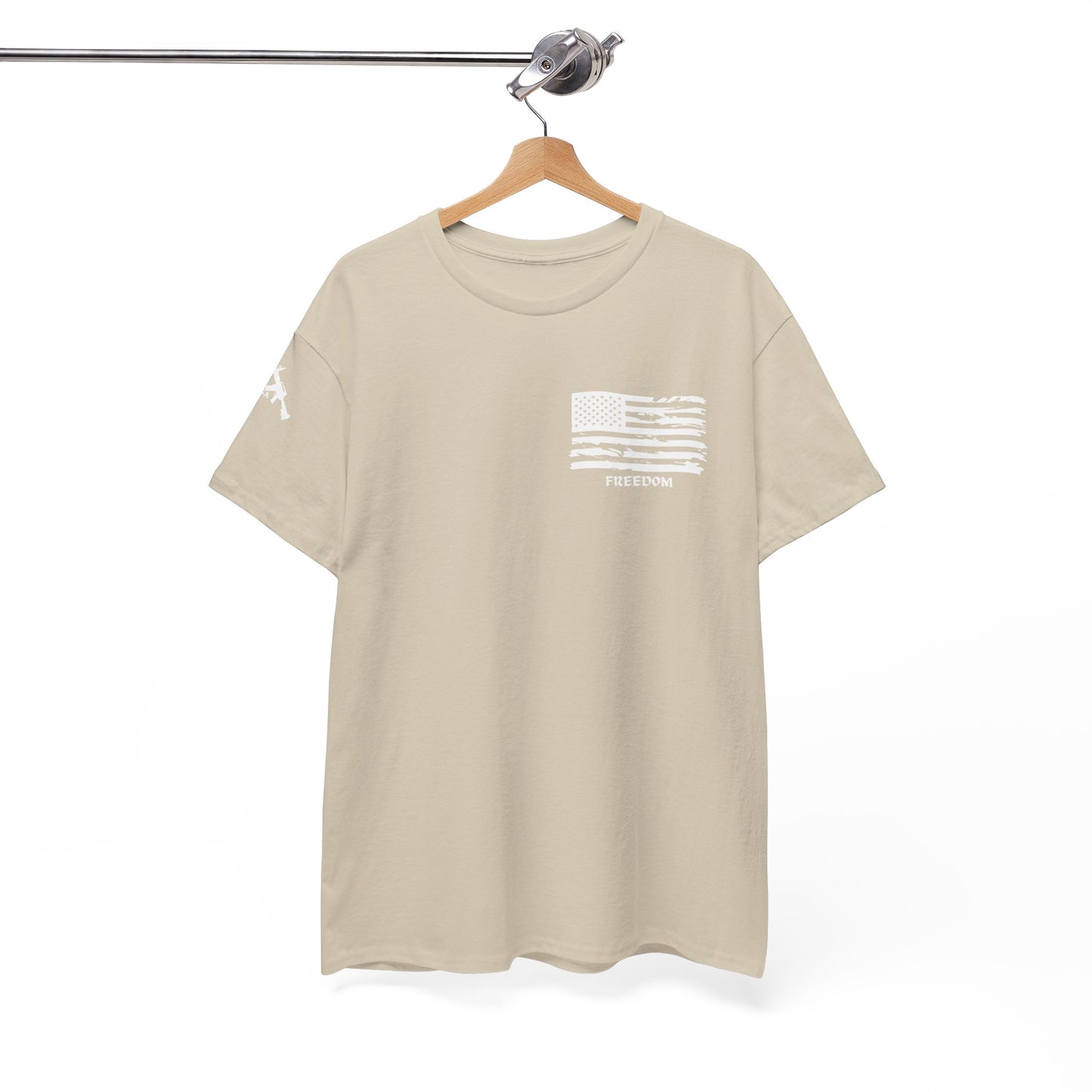 Patriotic Freedom Flag Unisex Heavy Cotton Tee