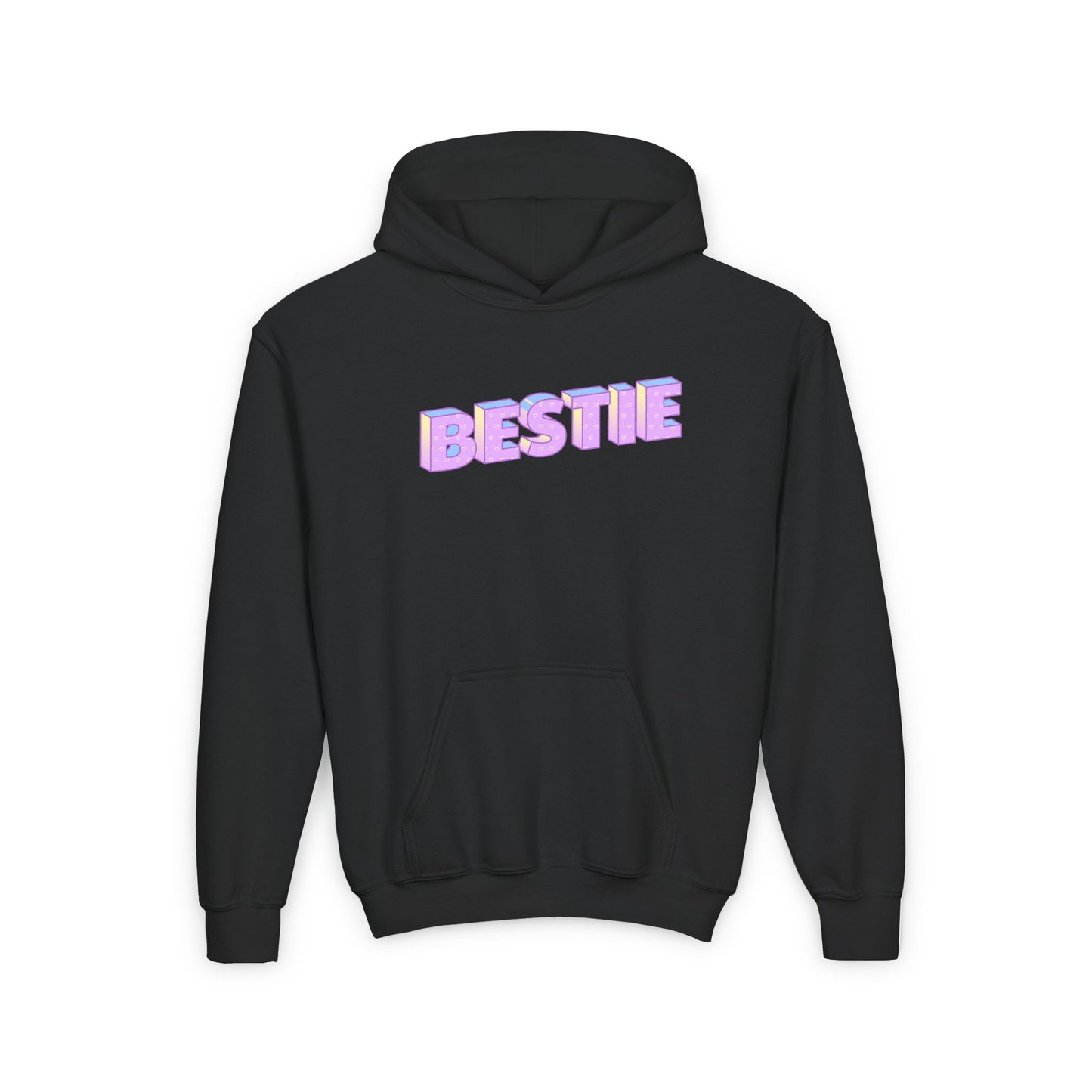 Youth Bestie Hooded Sweatshirt - Trendy Gift for Friends
