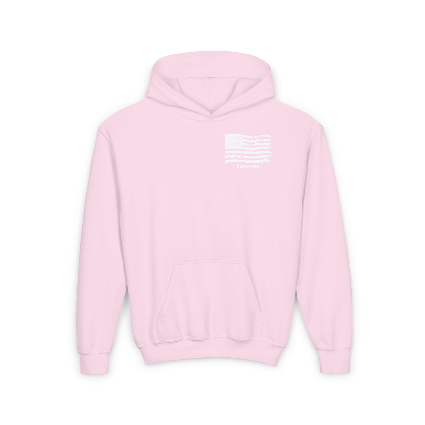 Youth Freedom Flag Hoodie - Cozy Heavy Blend Sweatshirt