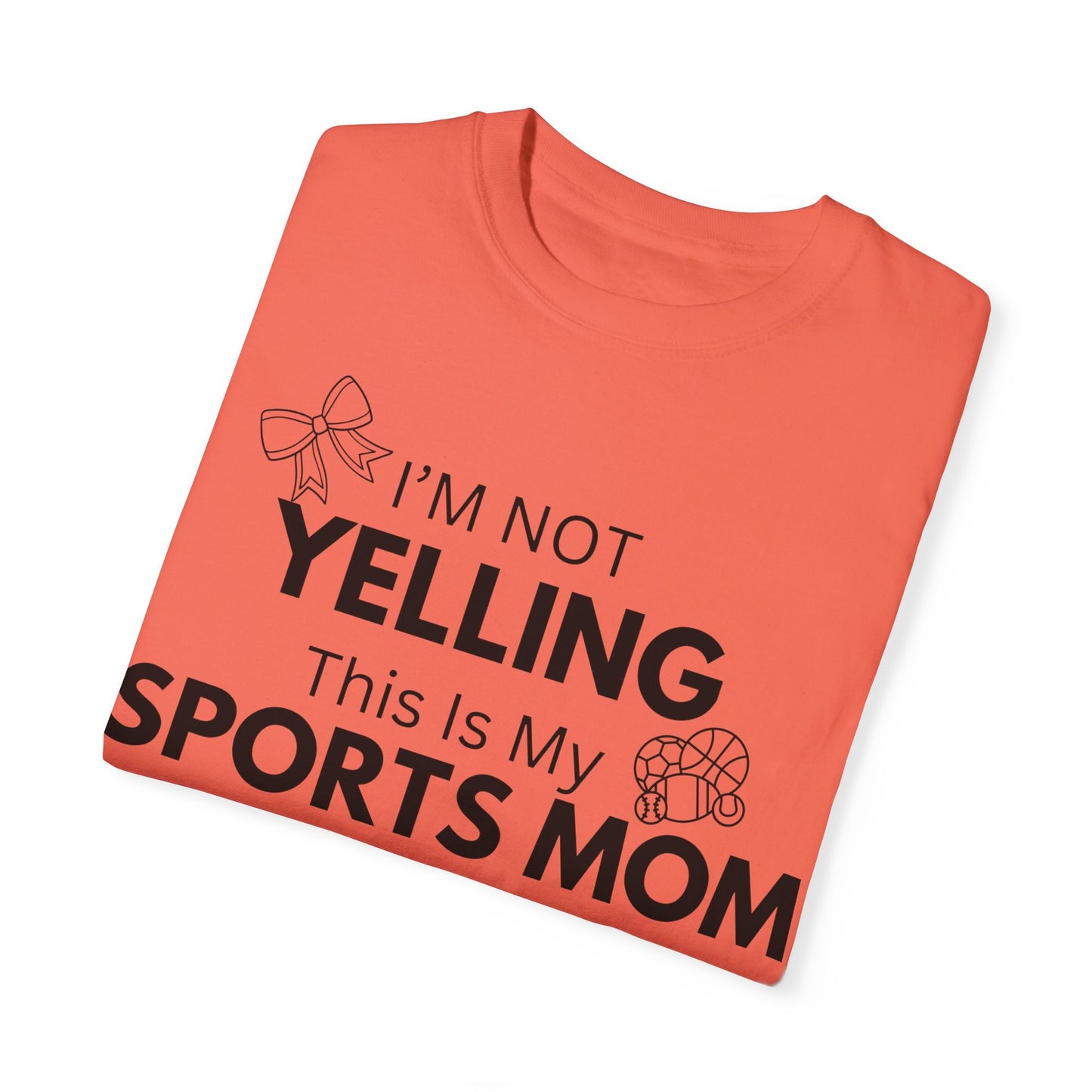 Sports Mom Voice T-Shirt - Unisex Garment-Dyed Tee for Active Moms