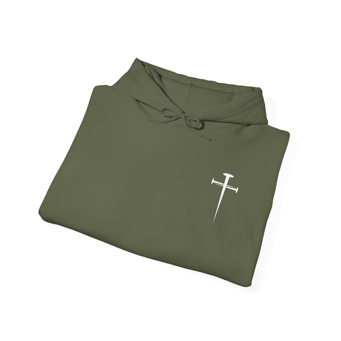 Unisex Heavy Blend™ Hooded Sweatshirt - Minimalist Design with Cross Logo