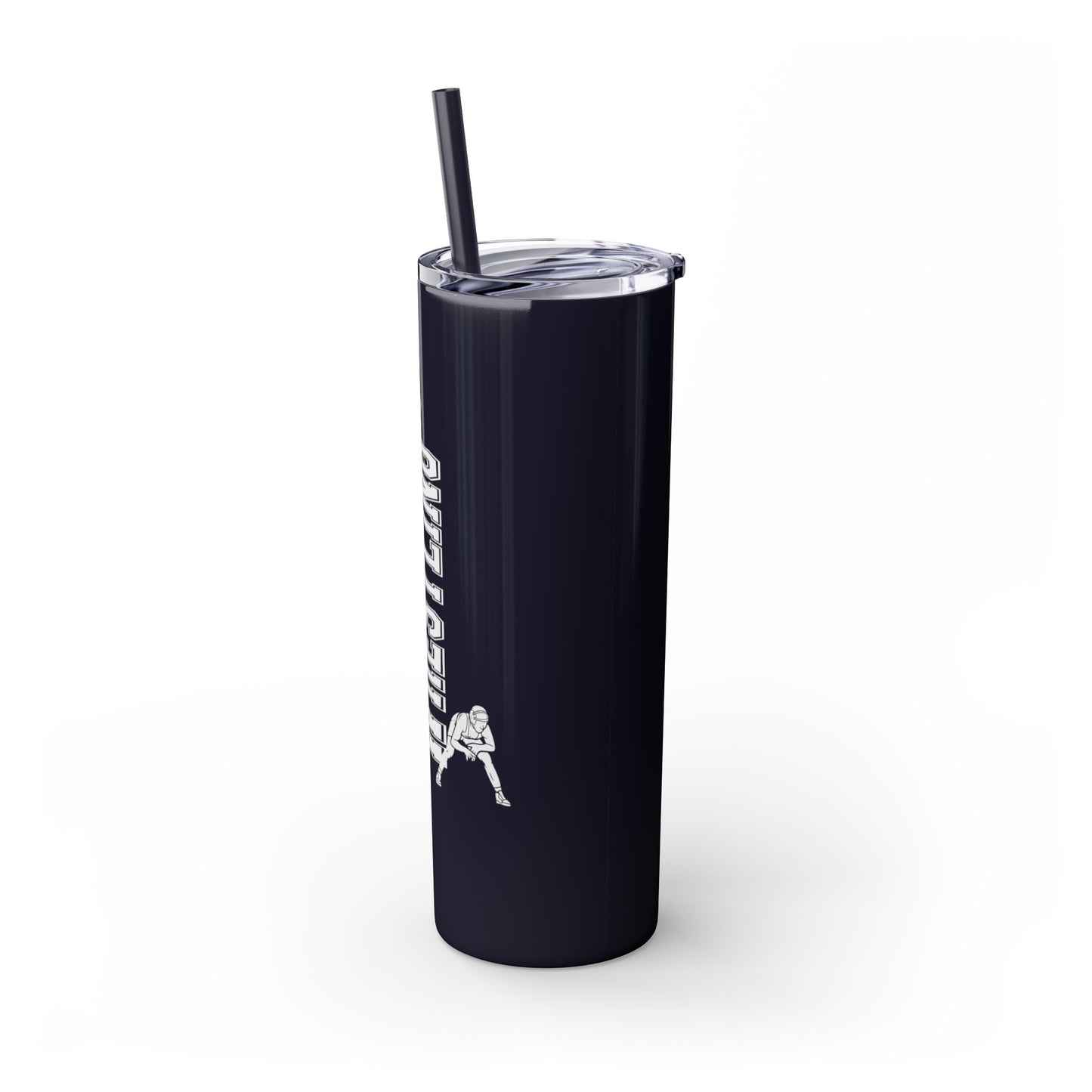 Wrestling-Themed 20oz Skinny Tumbler with Straw - Perfect for Sports Lovers