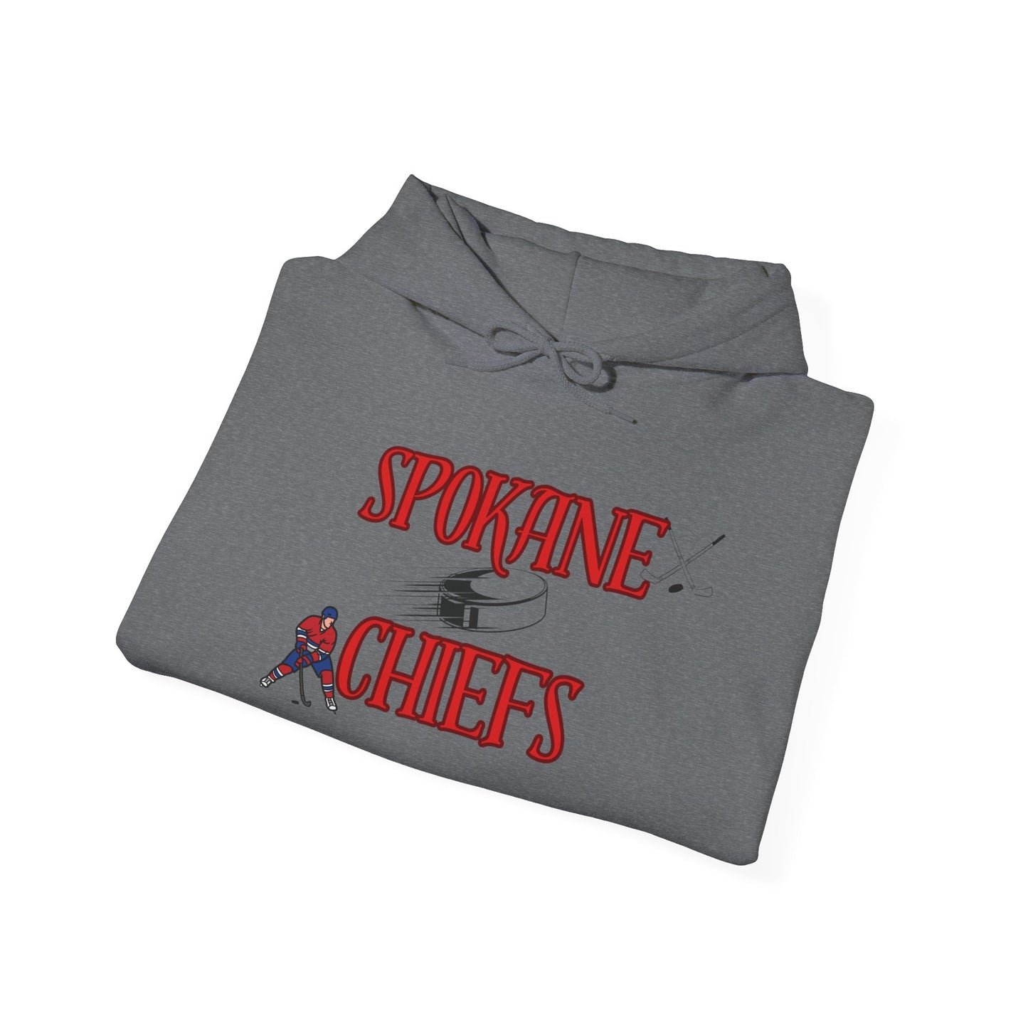 Spokane Chiefs Red Hockey Sweatshirt | Unisex Heavy Blend™ Hooded Sweatshirt for Fans " Got Chirps?"