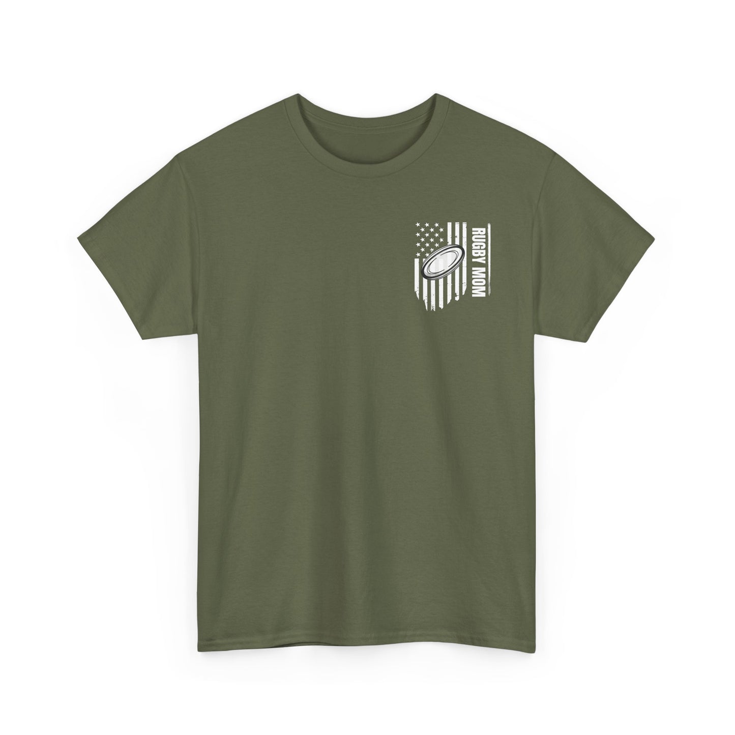 RUGBY mom America - Stylish Football Graphic Tee for Game Day Enthusiasts