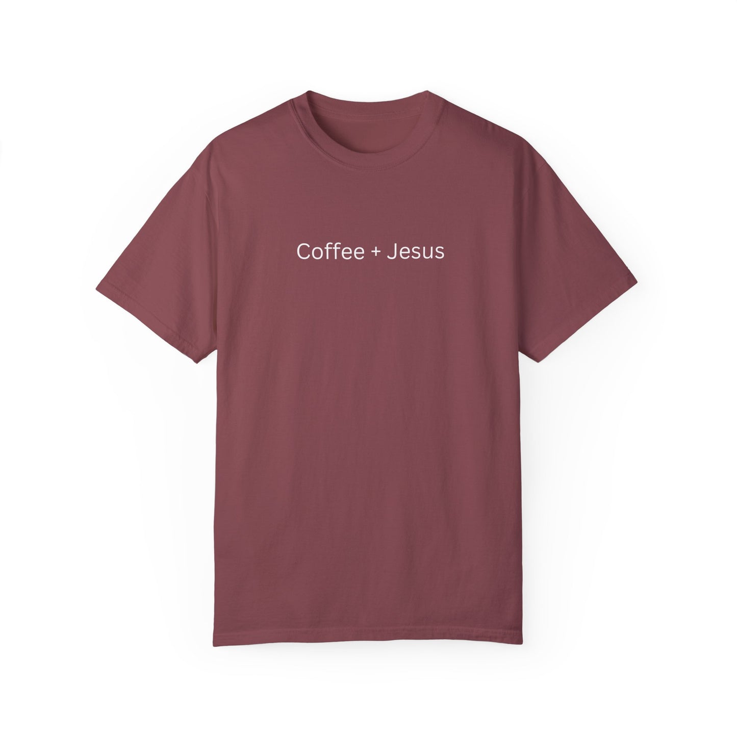 Coffee + Jesus Unisex Garment-Dyed T-Shirt