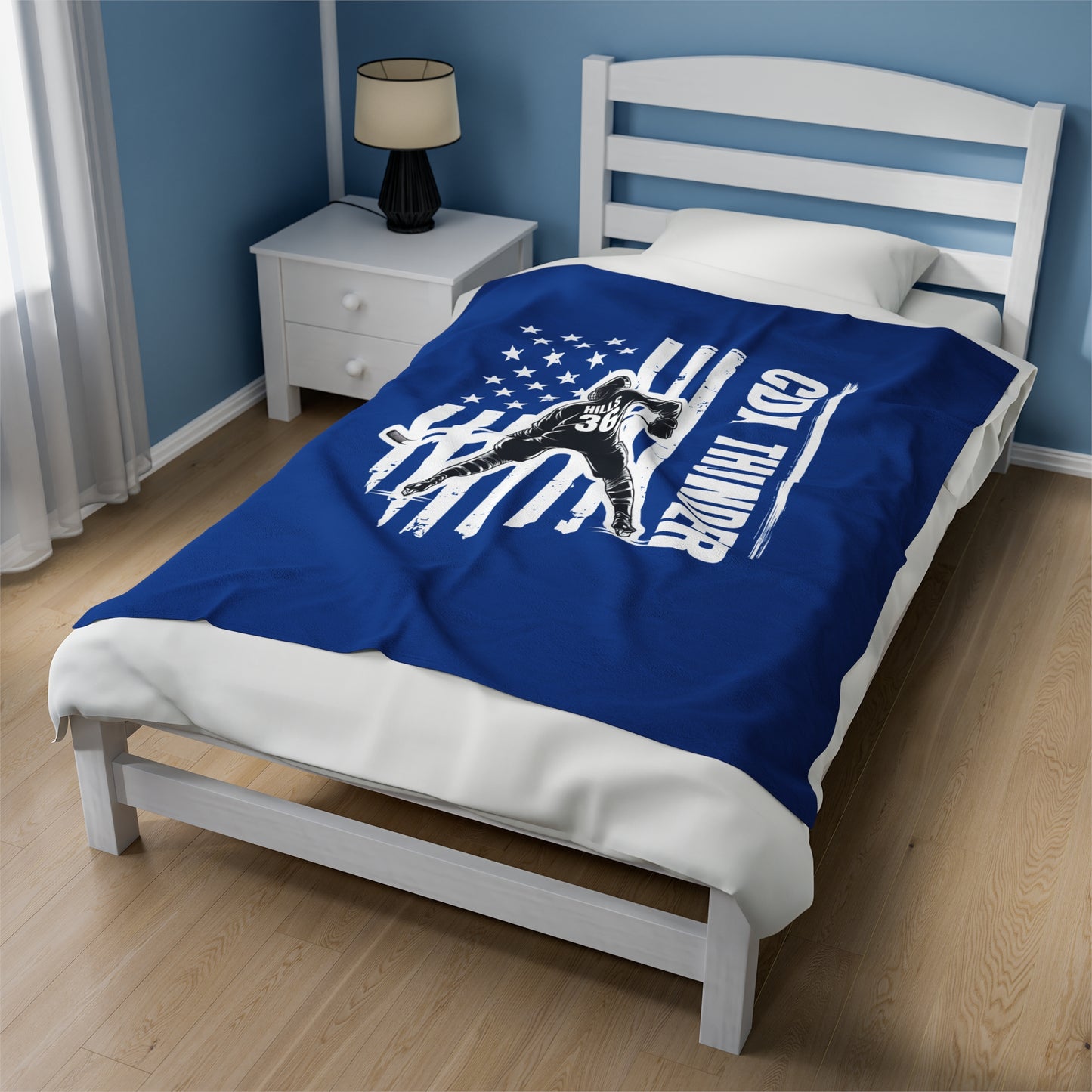 **CUSTOM** CDA Thunder Velveteen Plush Blanket – Cozy Sports Fan Gift