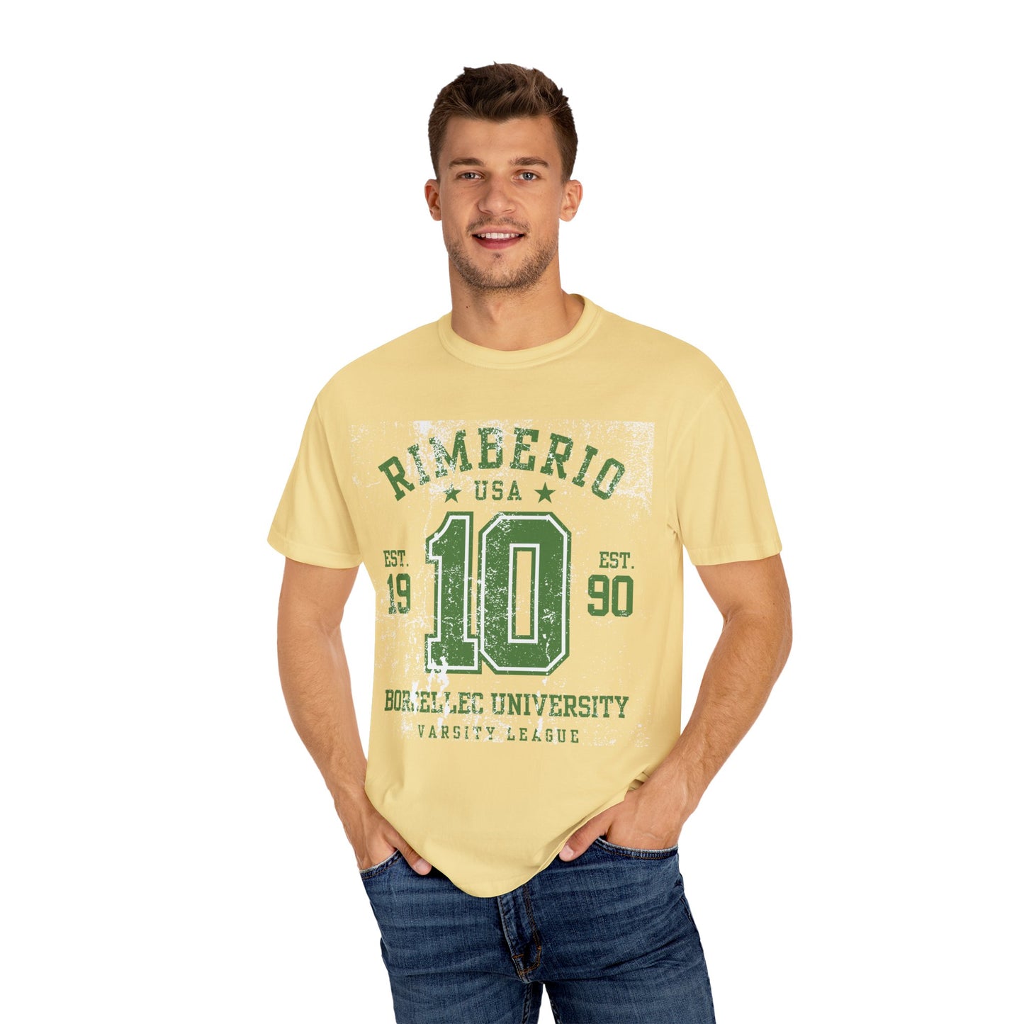 Vintage Varsity T-Shirt - RIMEERIO 10 BORELLEC UNIVERSITY Unisex