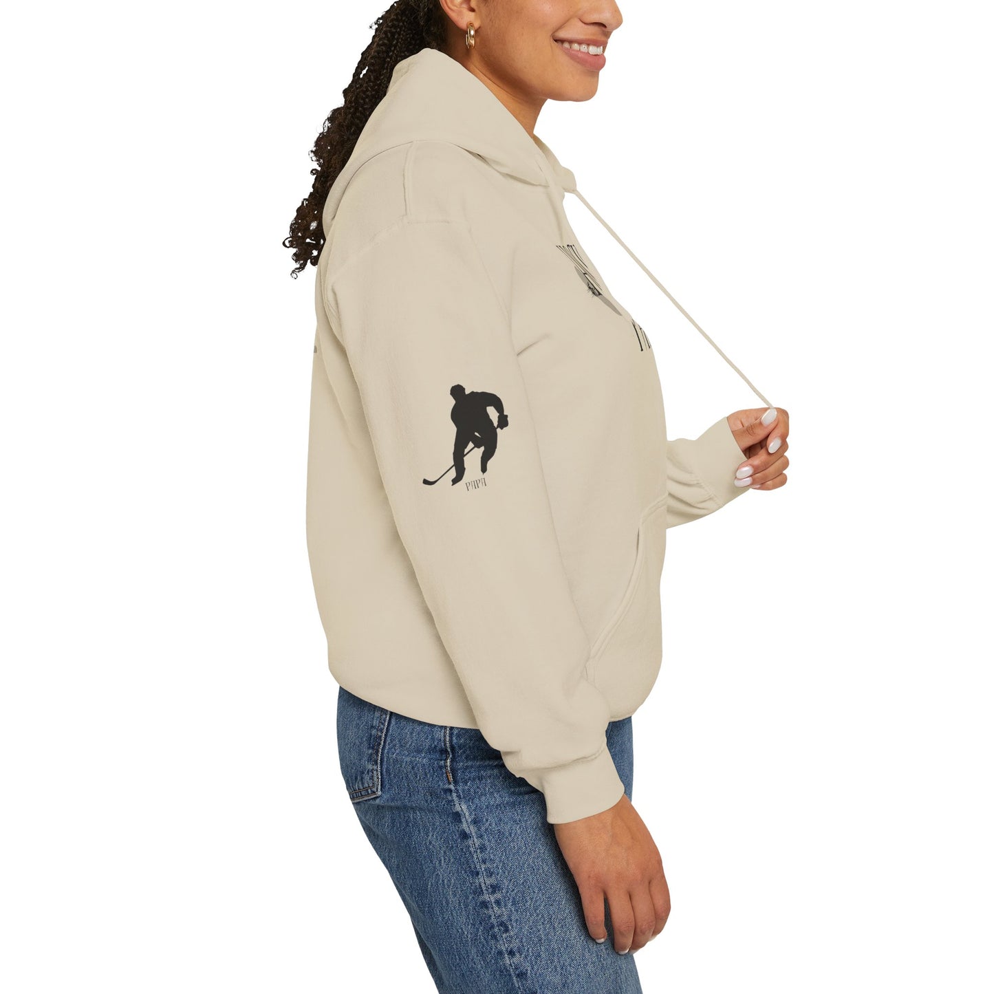 * Custom * Hockey Papa Hooded Sweatshirt - Unisex Heavy Blend