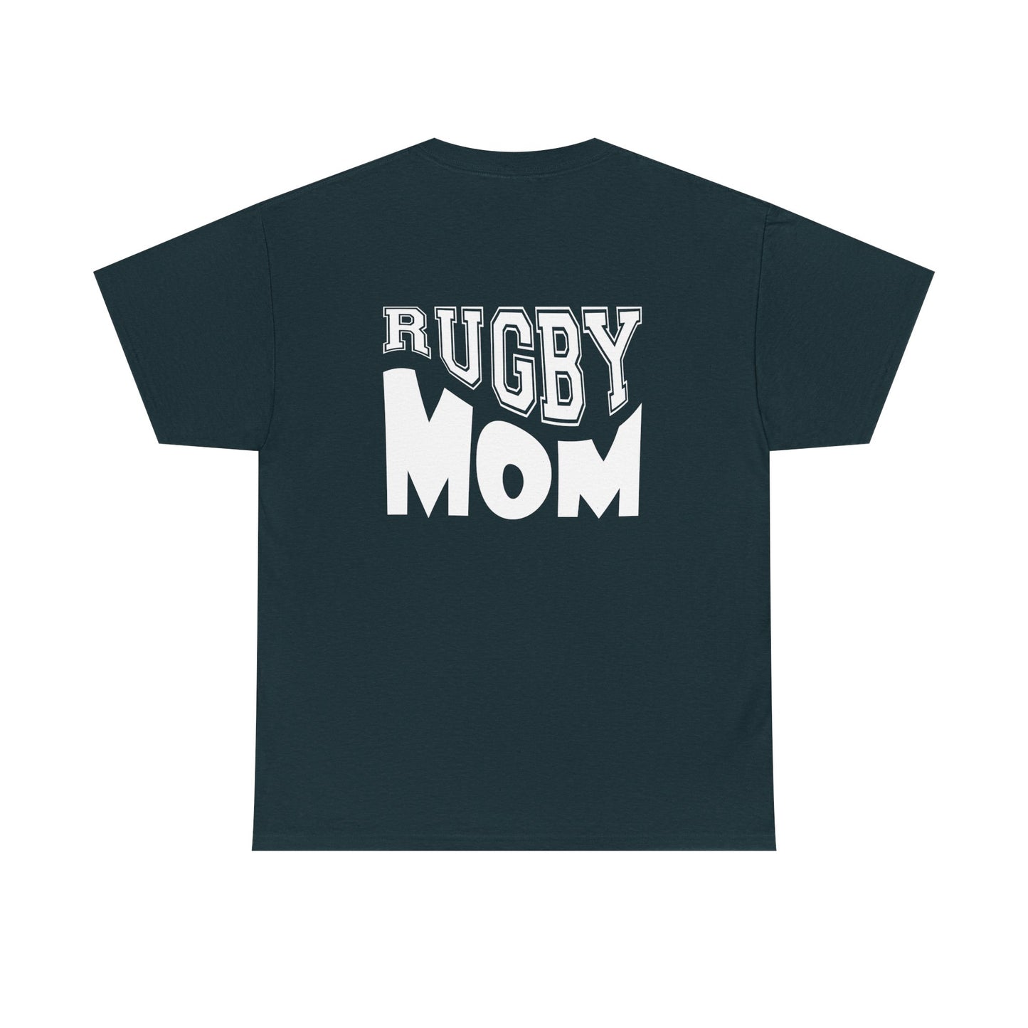 Rugby Mom Unisex Heavy Cotton Tee - Sporty Graphic T-shirt for Rugby Fans
