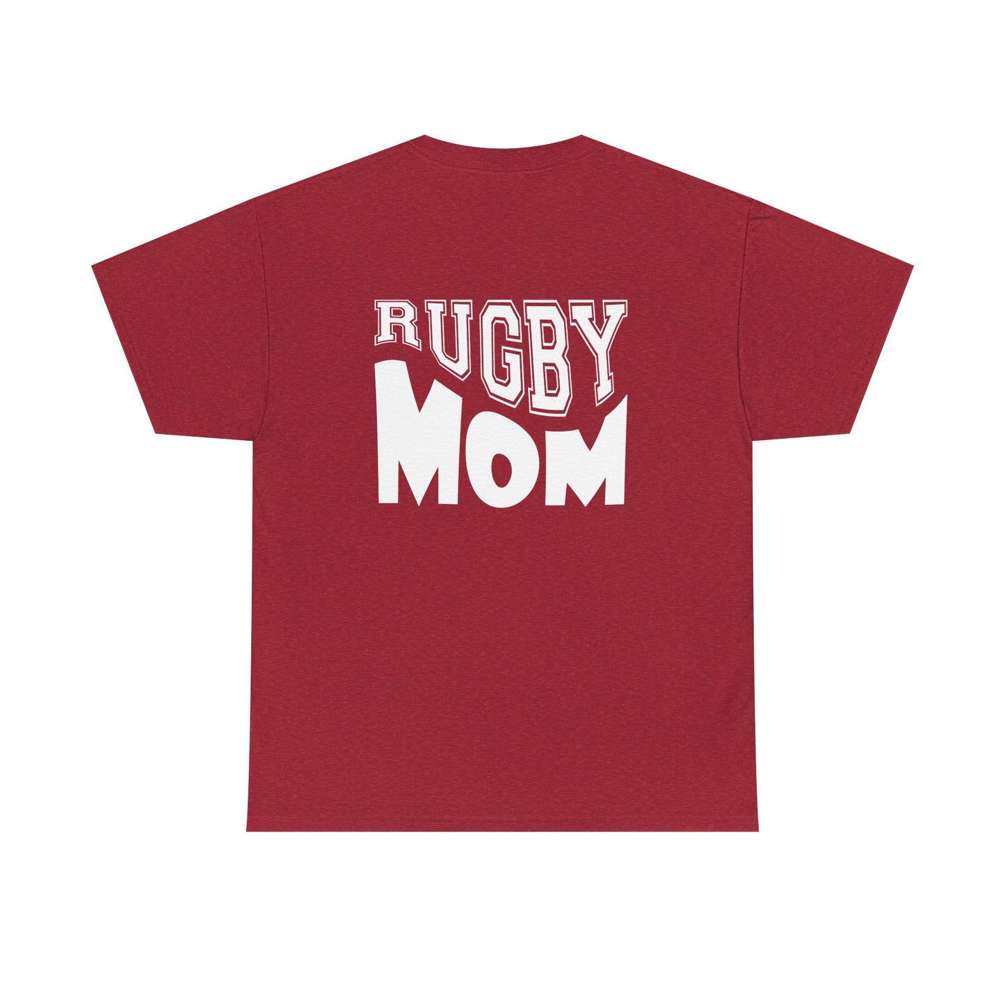 Rugby Mom Unisex Heavy Cotton Tee - Sporty Graphic T-shirt for Rugby Fans