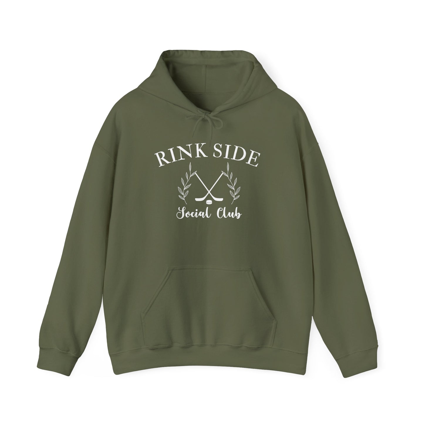 Rink Side Social Club Hoodie - Stylish Unisex Heavy Blend Sweatshirt for Hockey Lovers