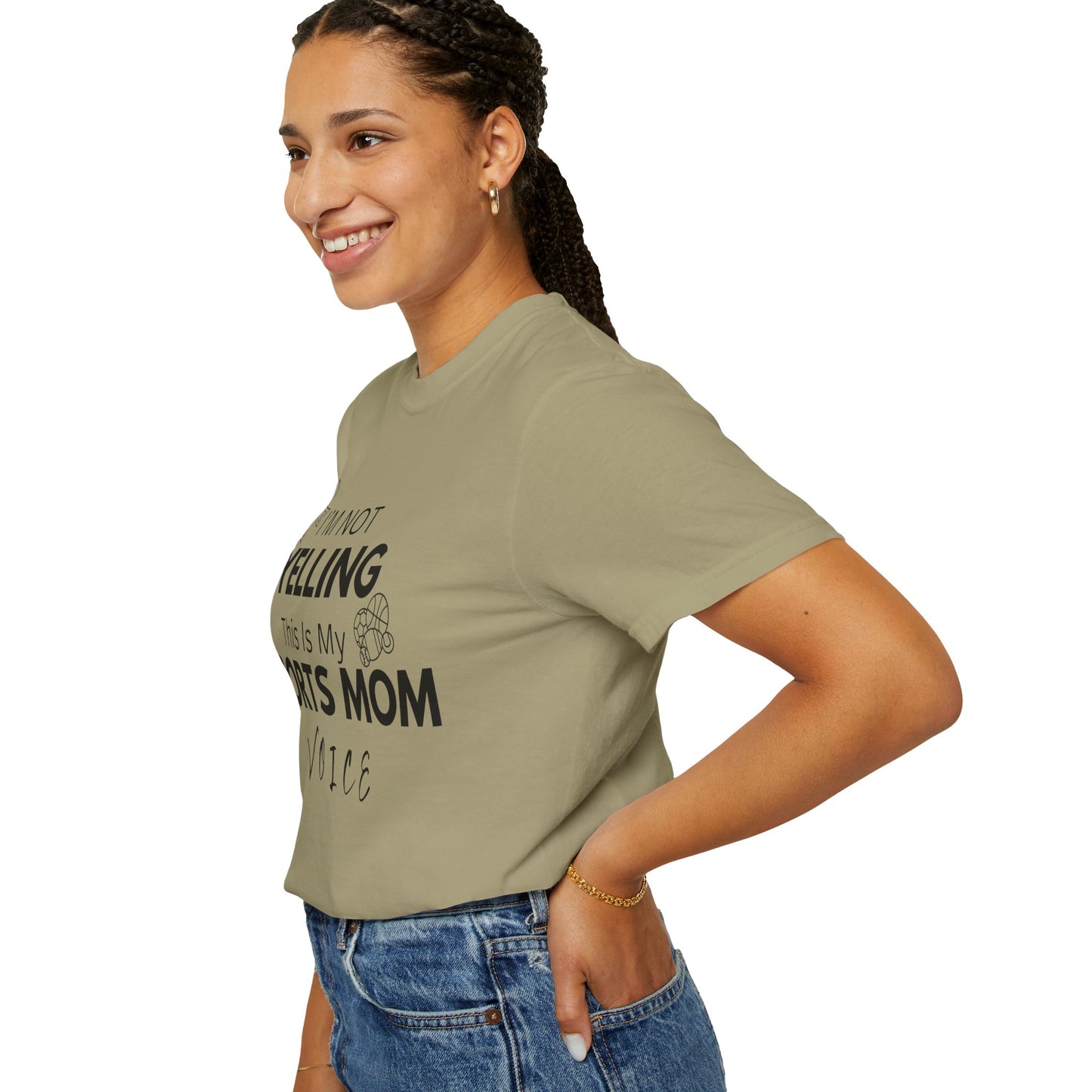 Sports Mom Voice T-Shirt - Unisex Garment-Dyed Tee for Active Moms