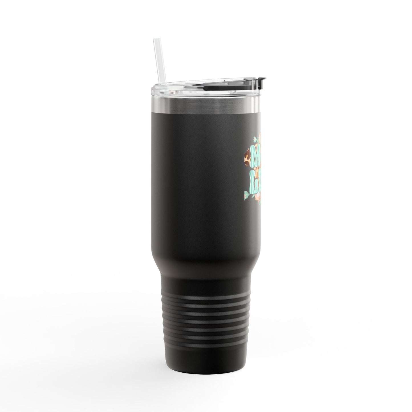 Floral Insulated Blessed MomTravel Mug - 40oz with Fun Travel Graphics