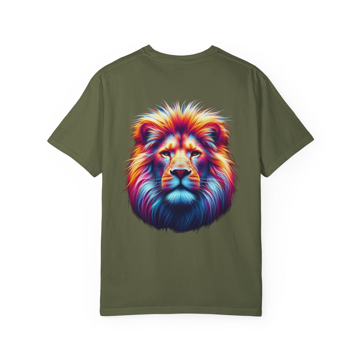 Vibrant Lion & Cross Unisex T-Shirt - Faith-Inspired Tees for Everyday Wear