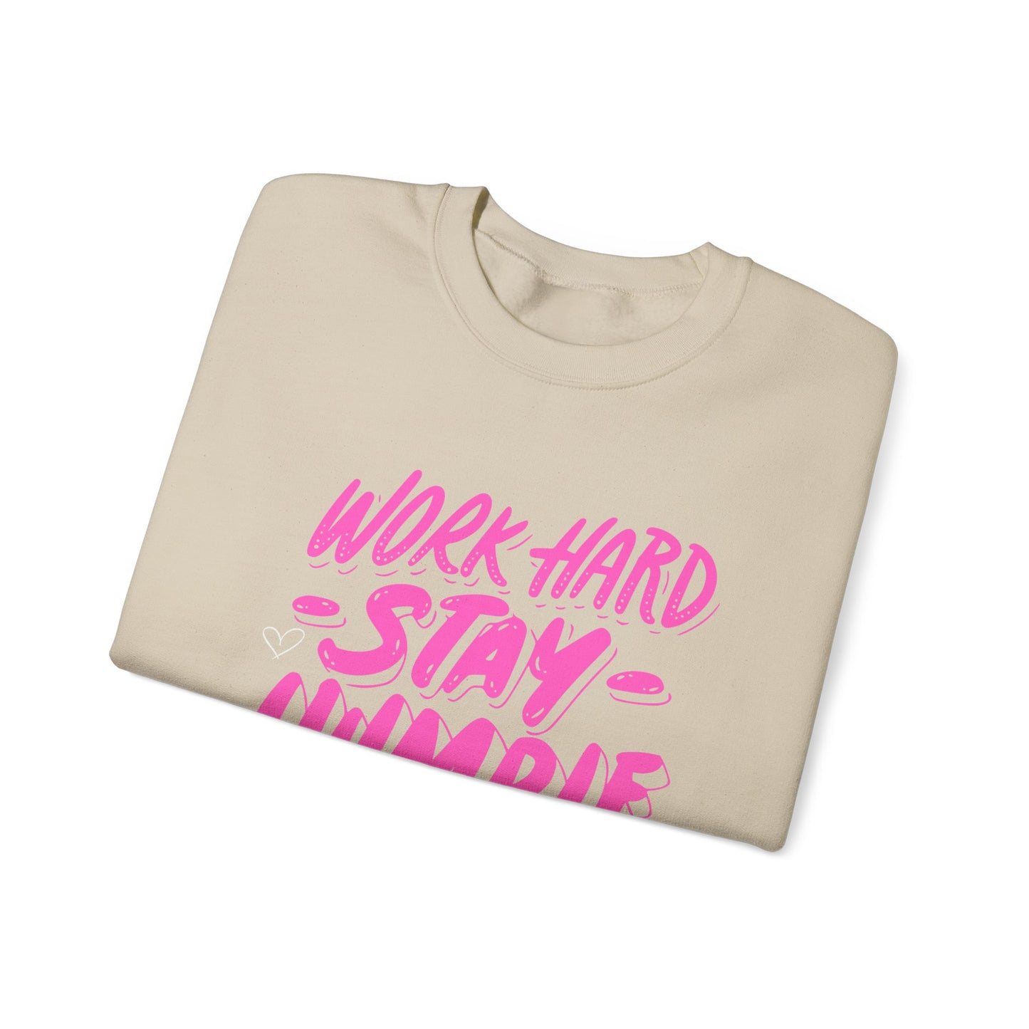 Work Hard Stay Humble Crewneck Sweatshirt for Motivation