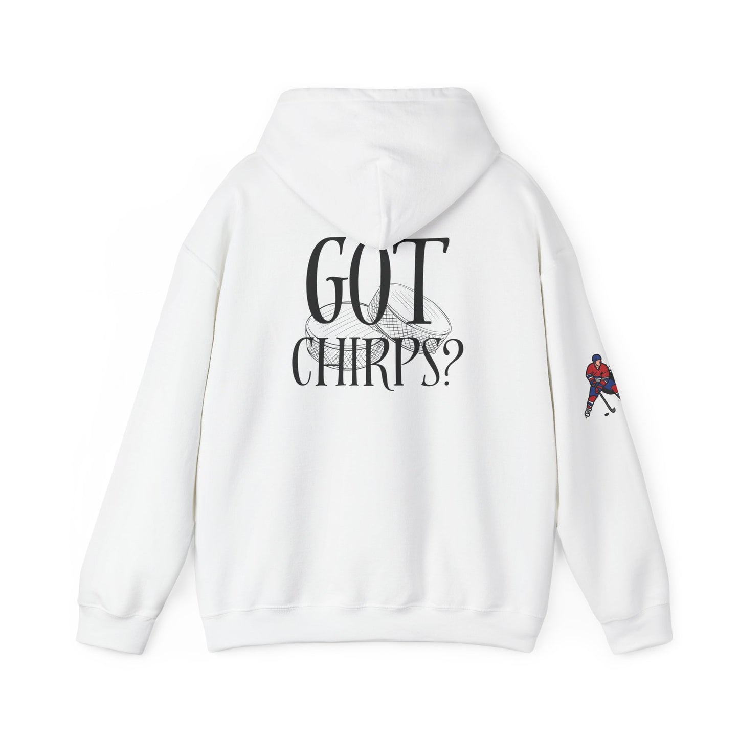 Spokane Chiefs Red Hockey Sweatshirt | Unisex Heavy Blend™ Hooded Sweatshirt for Fans " Got Chirps?"