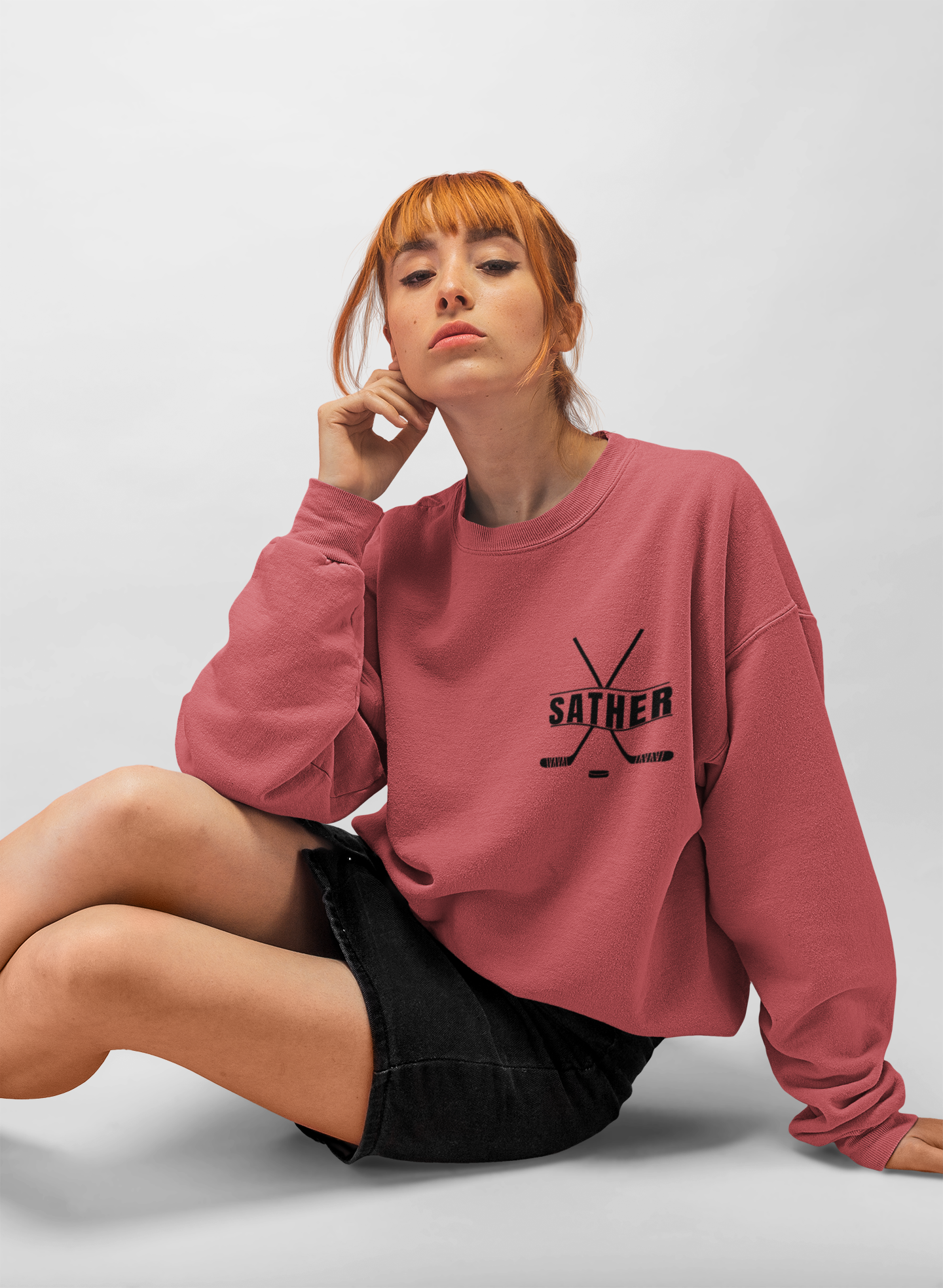 *** CUSTOM *** Unisex Heavy Blend™ Crewneck with Hockey Rizz Up Design