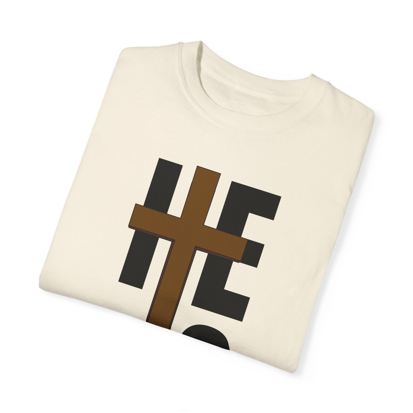 Christ is Risen Unisex Garment-Dyed T-Shirt - Faith-Based Tee