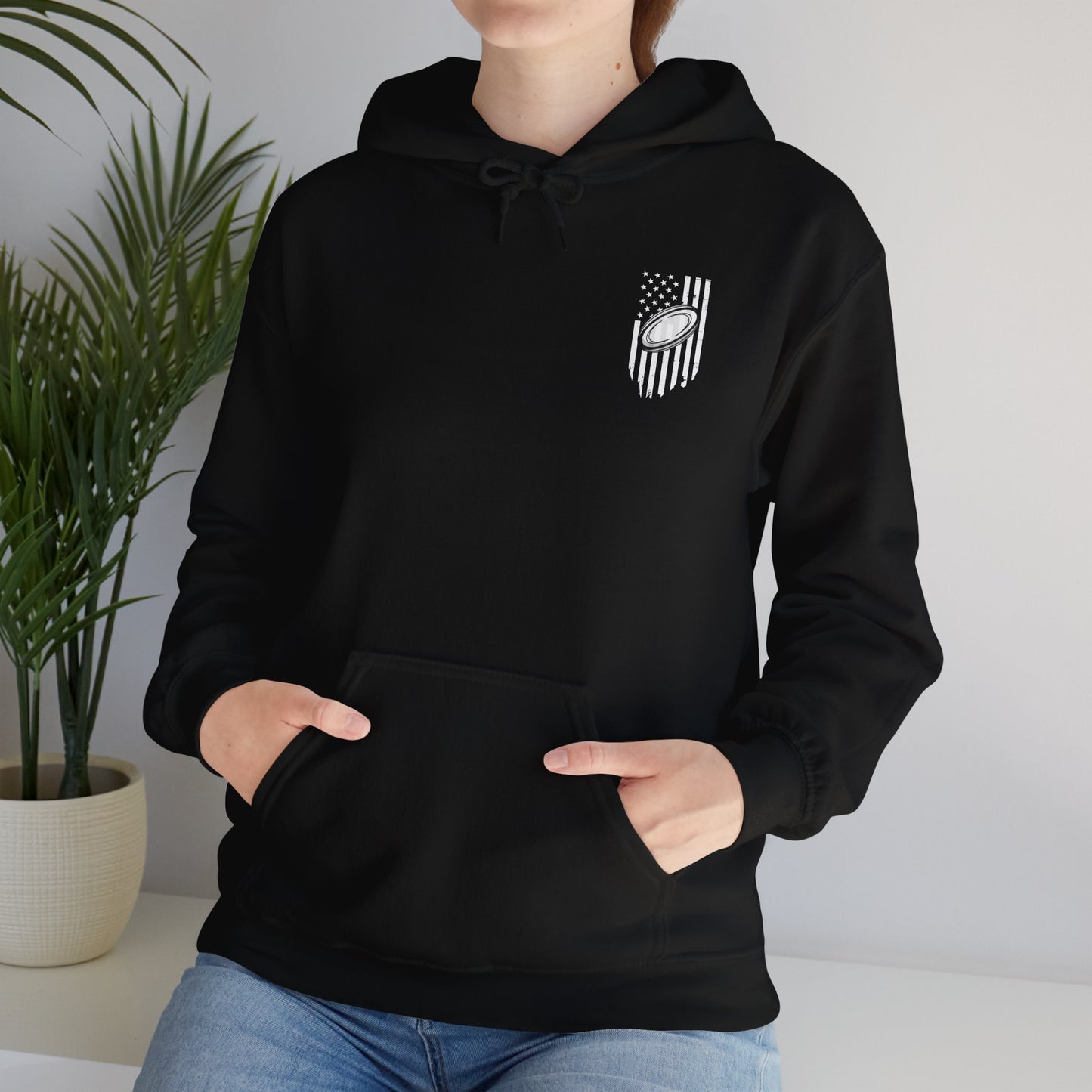 Rugby Mom America Hooded Sweatshirt | Unisex Heavy Blend | Sports Gift