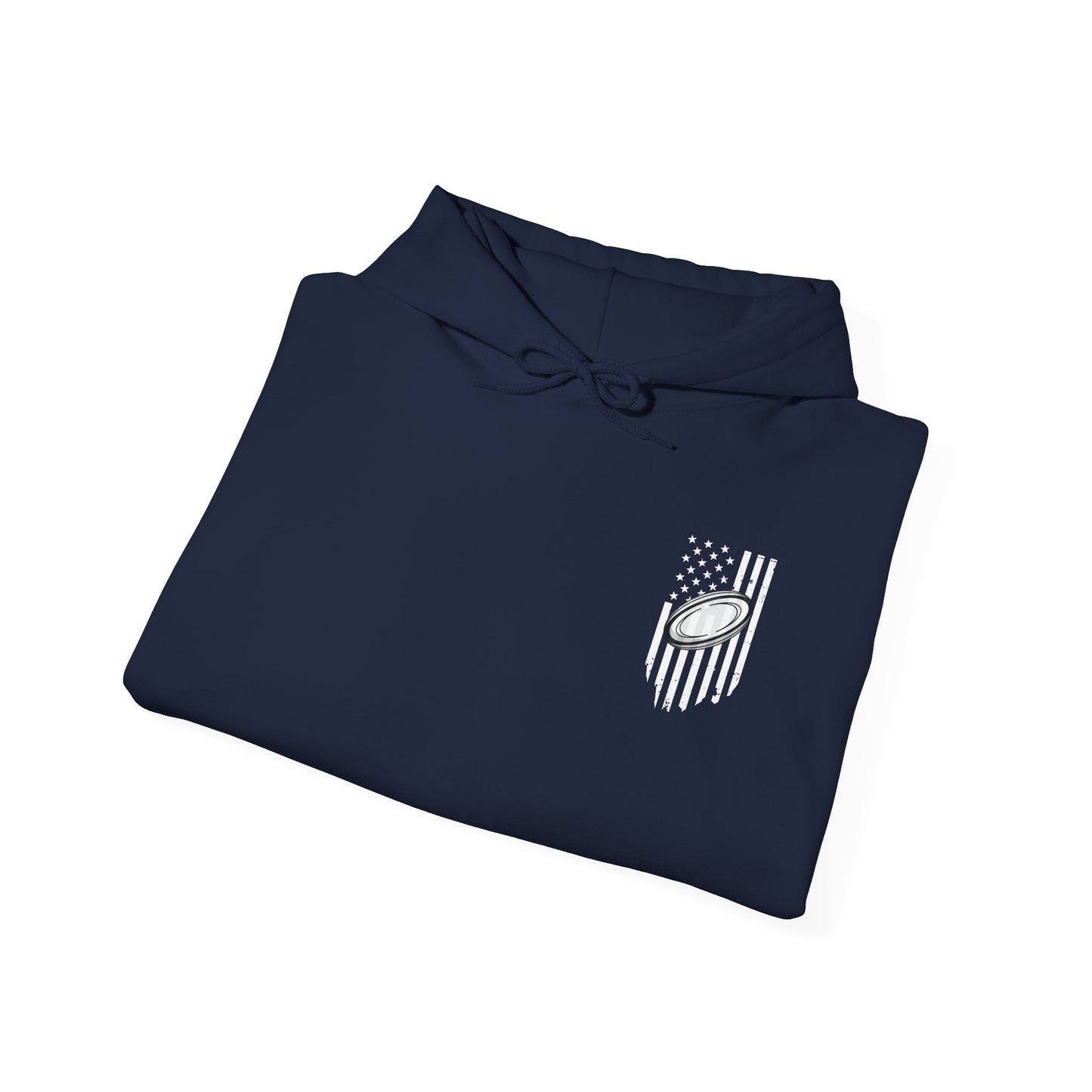 Rugby Dad Heavy Blend Hoodie - American Flag Design