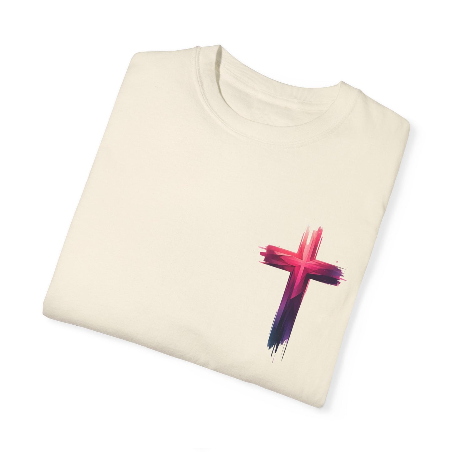 Vibrant Lion & Cross Unisex T-Shirt - Faith-Inspired Tees for Everyday Wear