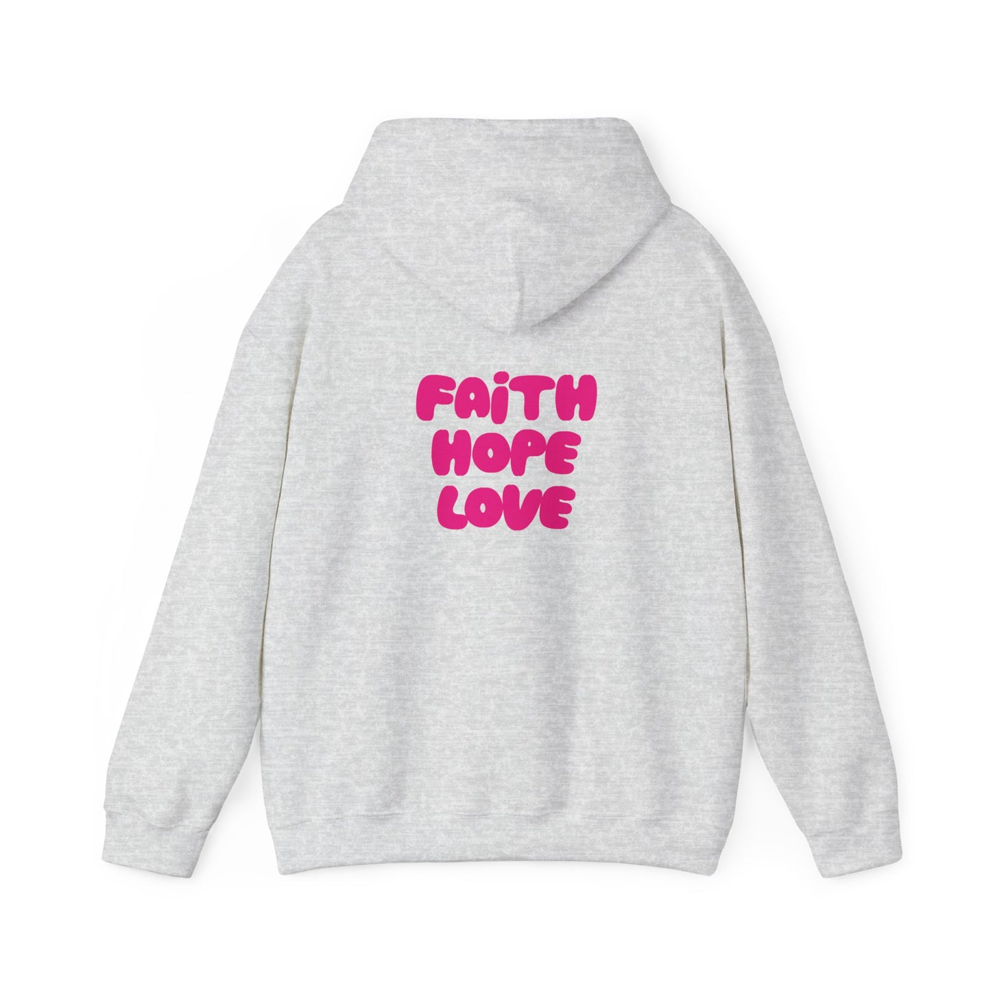Faith Hope Love Unisex Hooded Sweatshirt - Cozy Inspirational Apparel