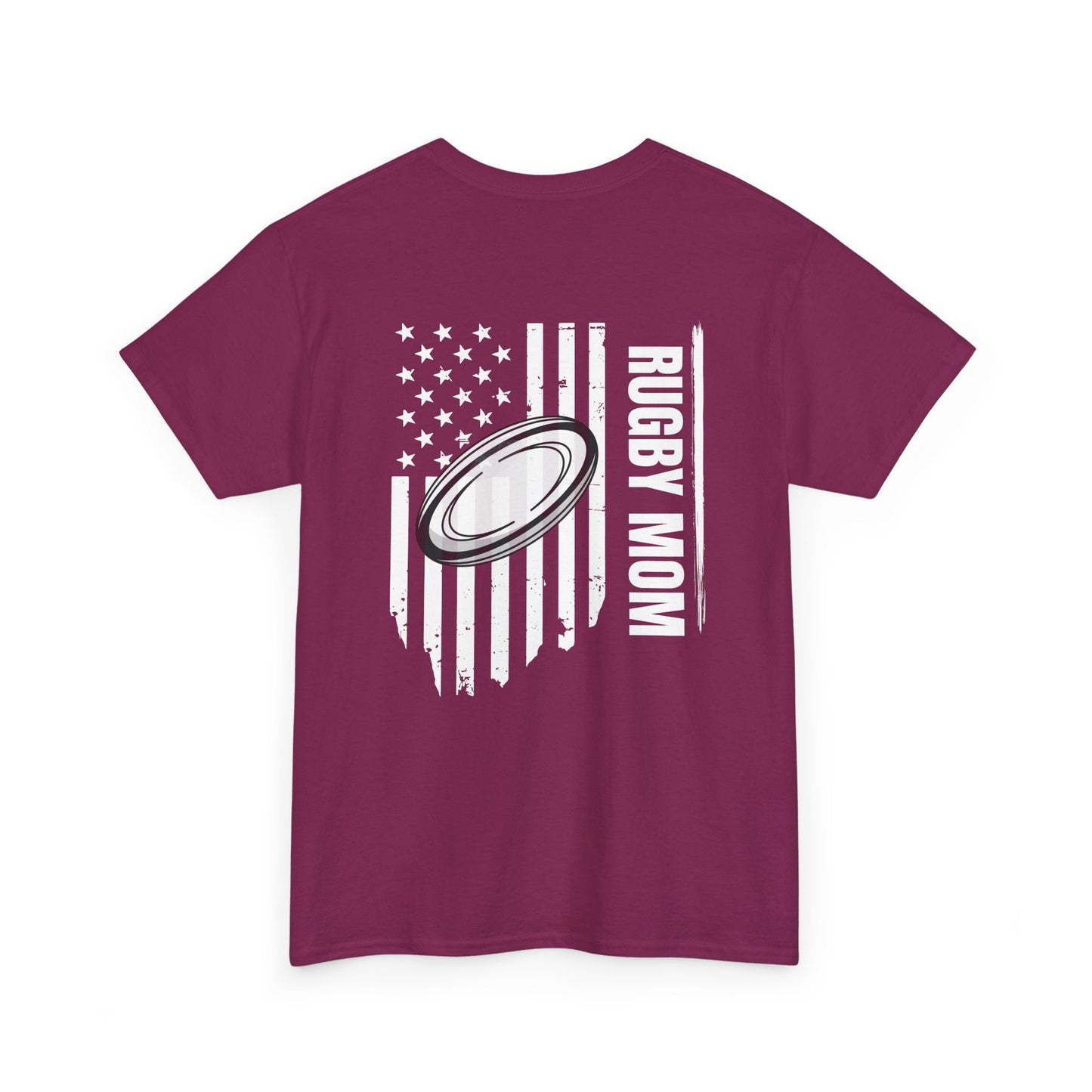 RUGBY mom America - Stylish Football Graphic Tee for Game Day Enthusiasts