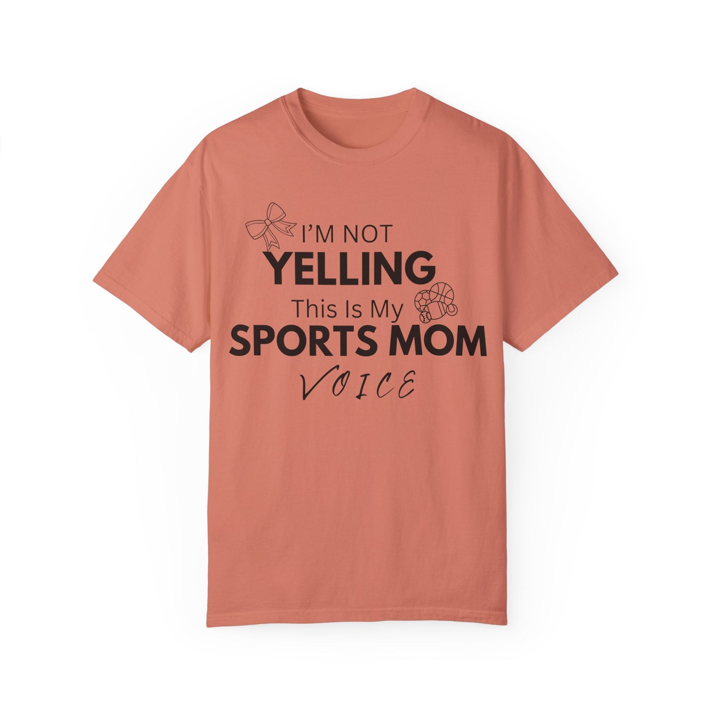 Sports Mom Voice T-Shirt - Unisex Garment-Dyed Tee for Active Moms