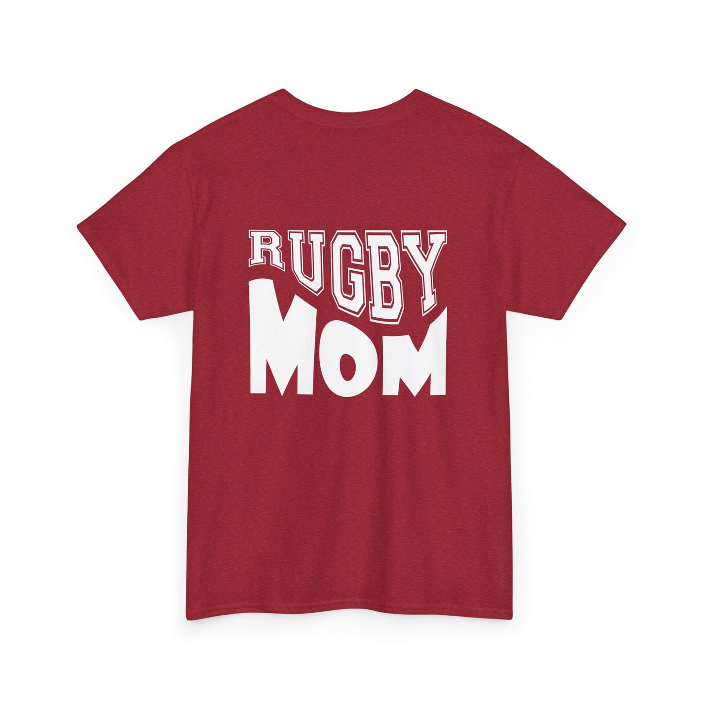 Rugby Mom Unisex Heavy Cotton Tee - Sporty Graphic T-shirt for Rugby Fans
