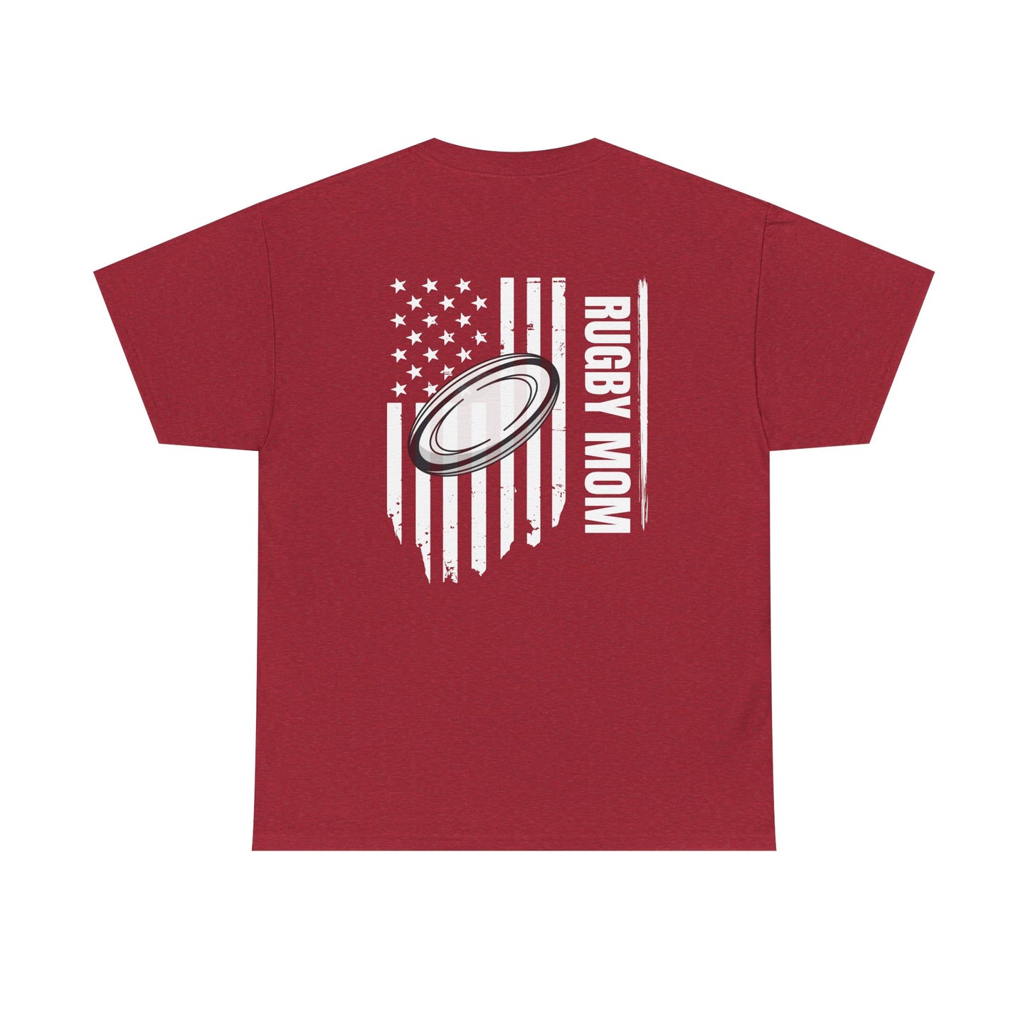 RUGBY mom America - Stylish Football Graphic Tee for Game Day Enthusiasts