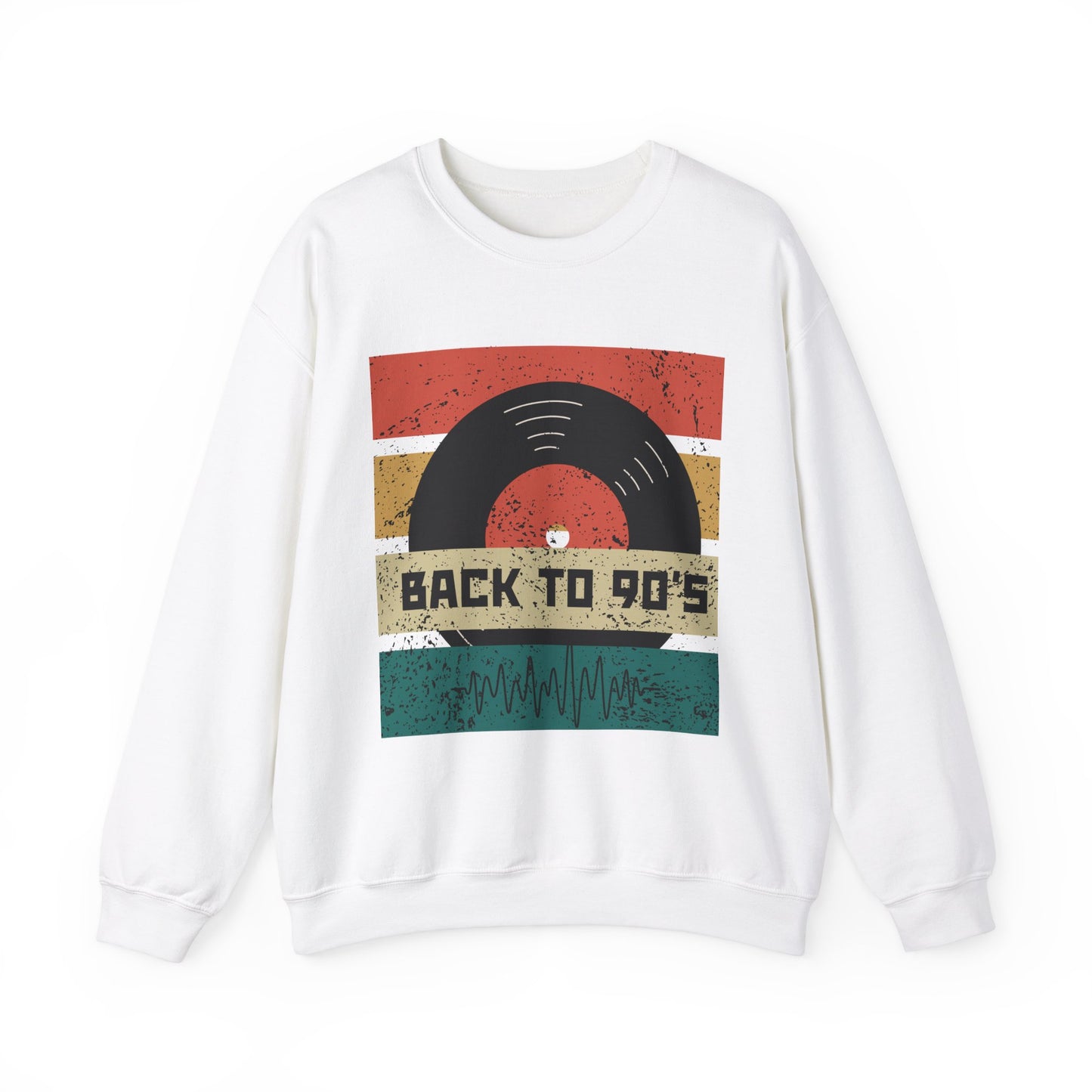 Back to 90's Unisex Heavy Blend™ Crewneck Sweatshirt - Retro Music Vibe