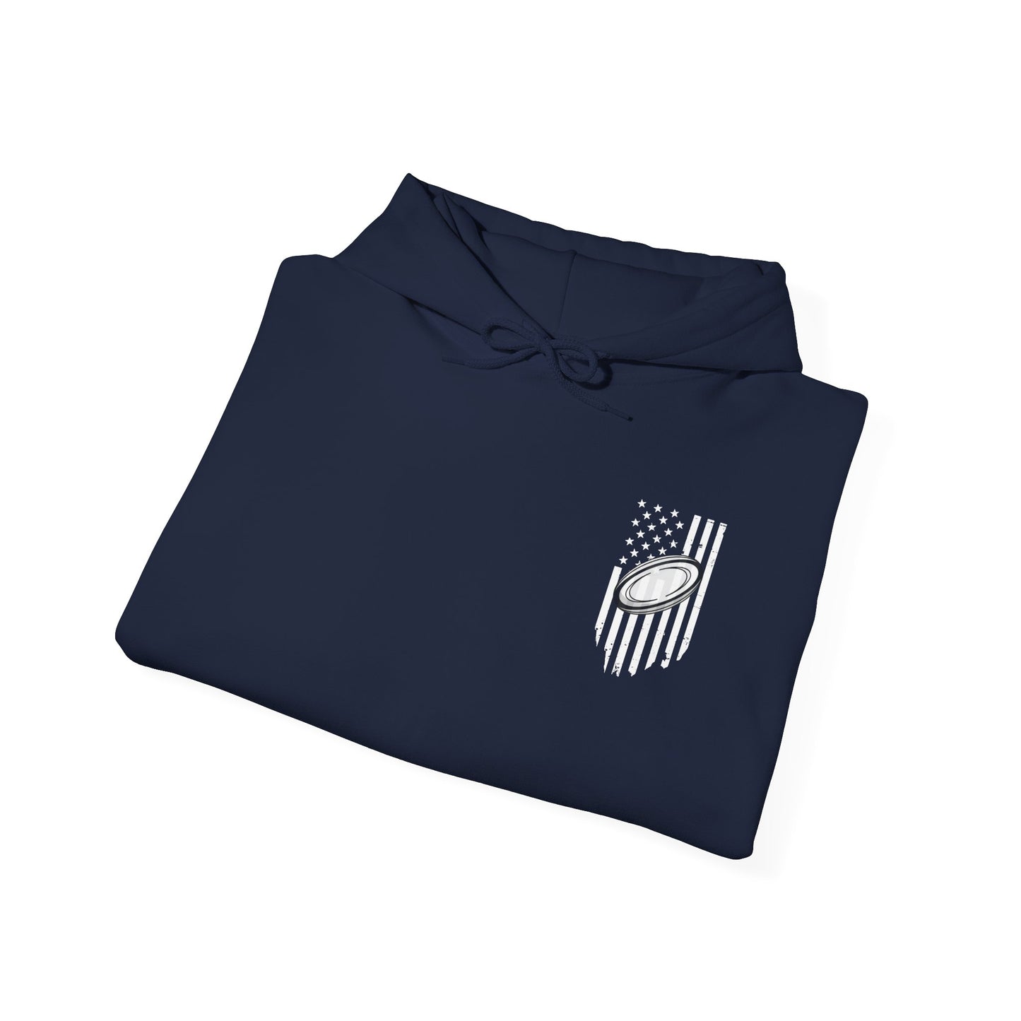 Rugby Mom Hoodie – Unisex Heavy Blend™ Sweatshirt with American Flag Design