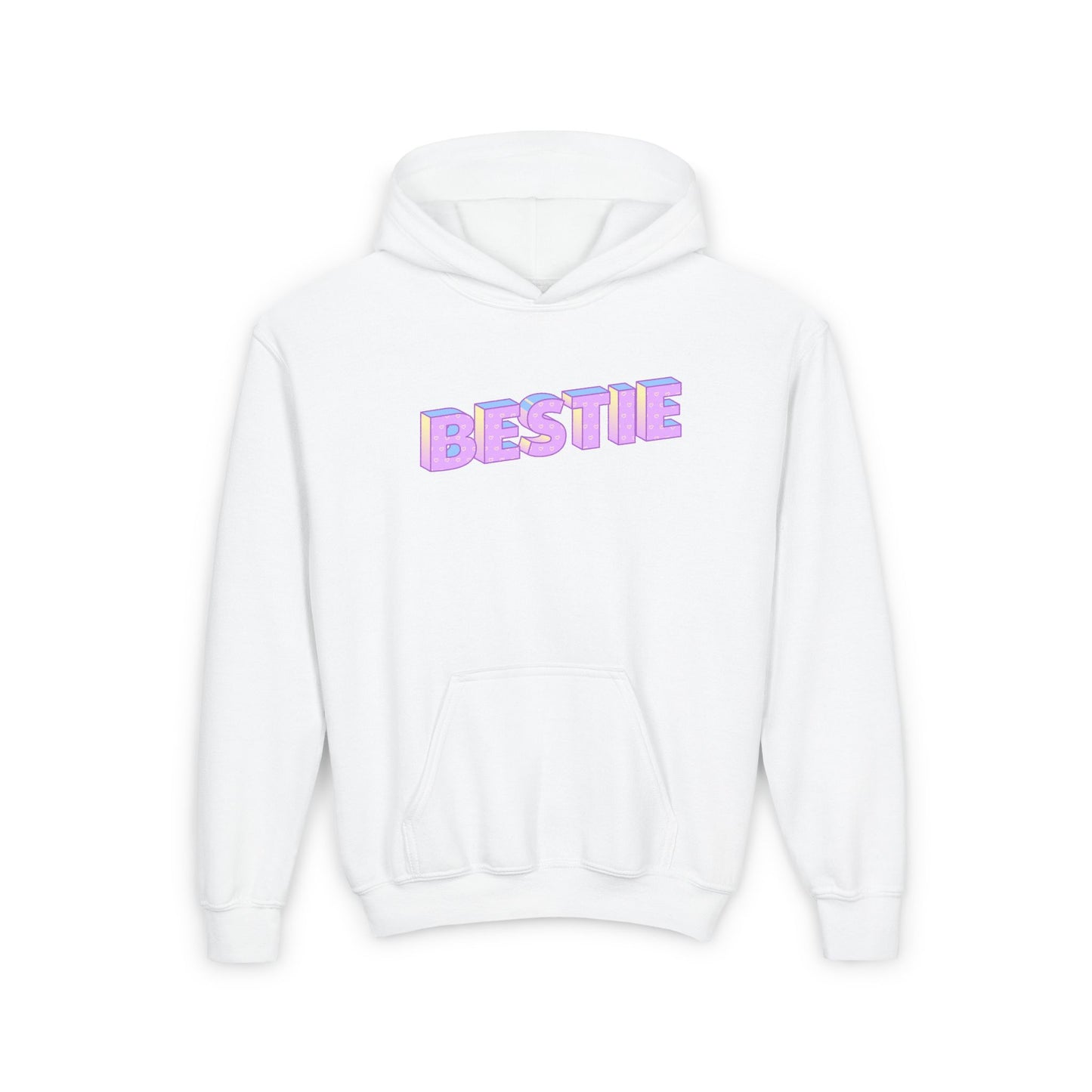 Youth Bestie Hooded Sweatshirt - Trendy Gift for Friends
