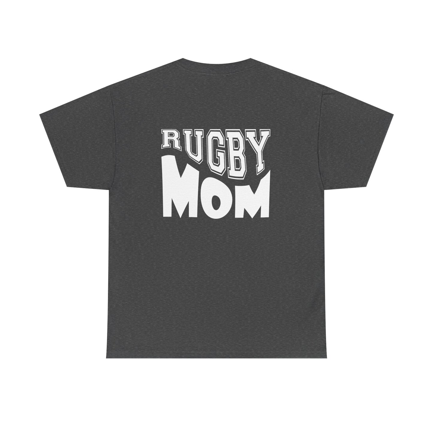 Rugby Mom Unisex Heavy Cotton Tee - Sporty Graphic T-shirt for Rugby Fans
