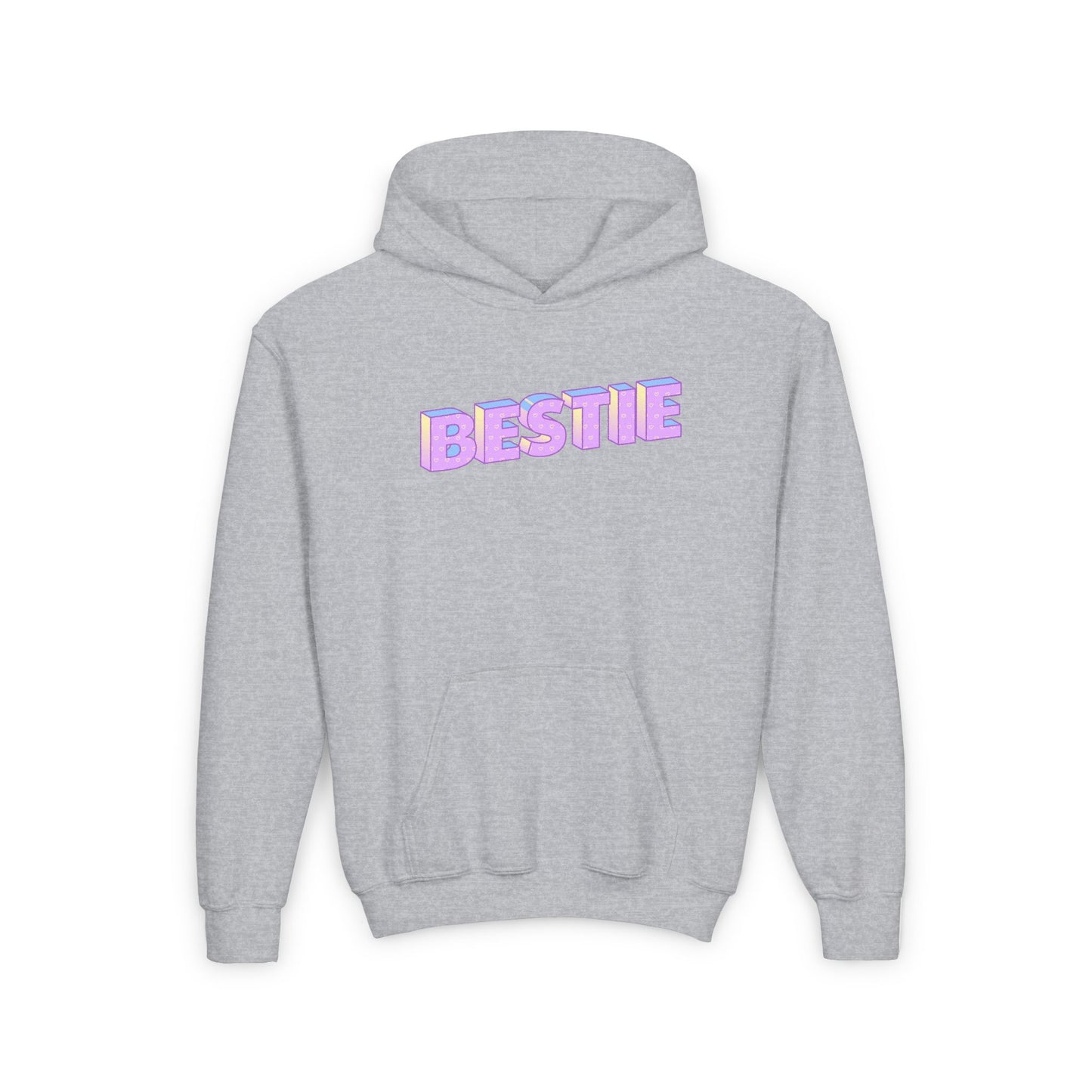 Youth Bestie Hooded Sweatshirt - Trendy Gift for Friends