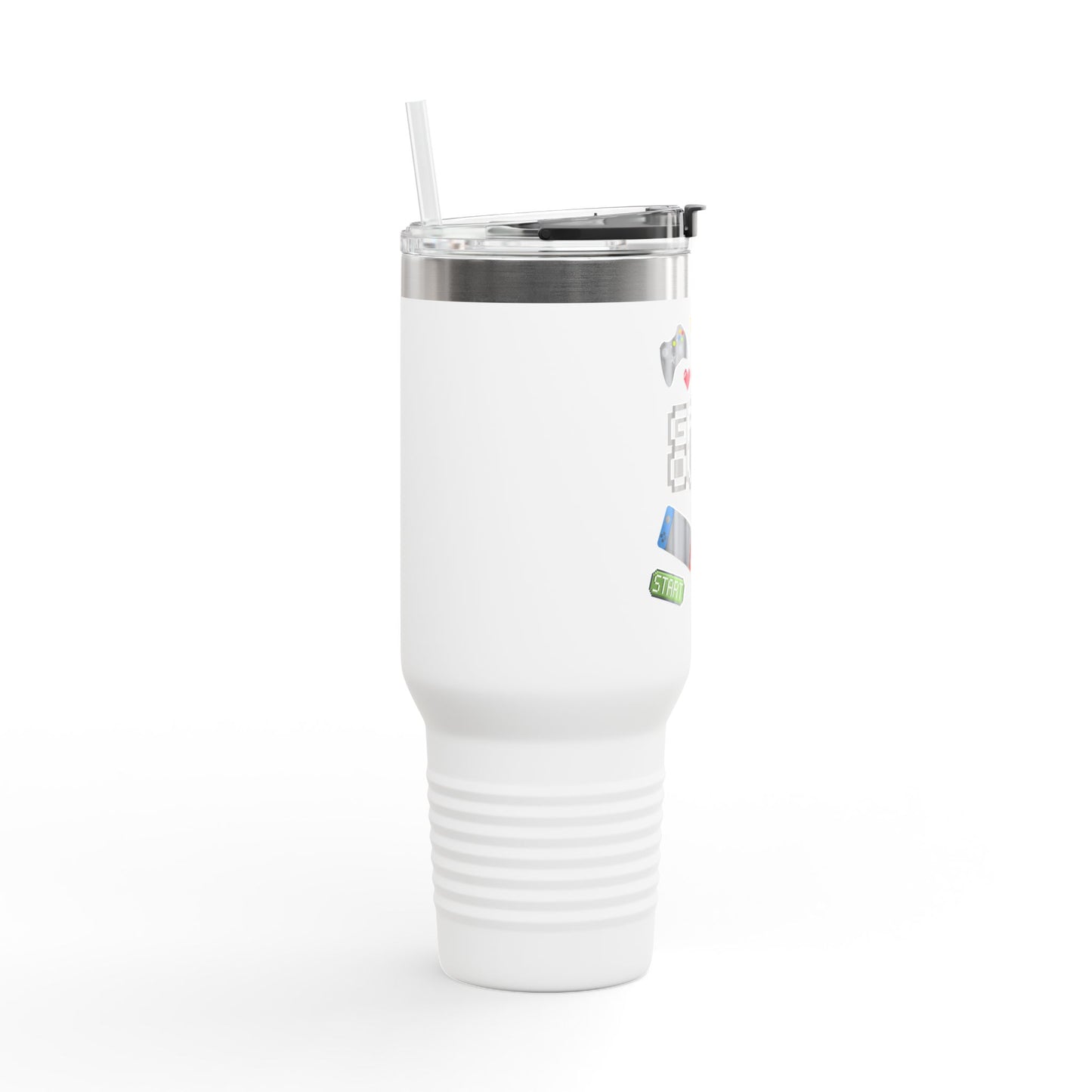 Game Over Insulated Travel Mug - 40oz for Gamers