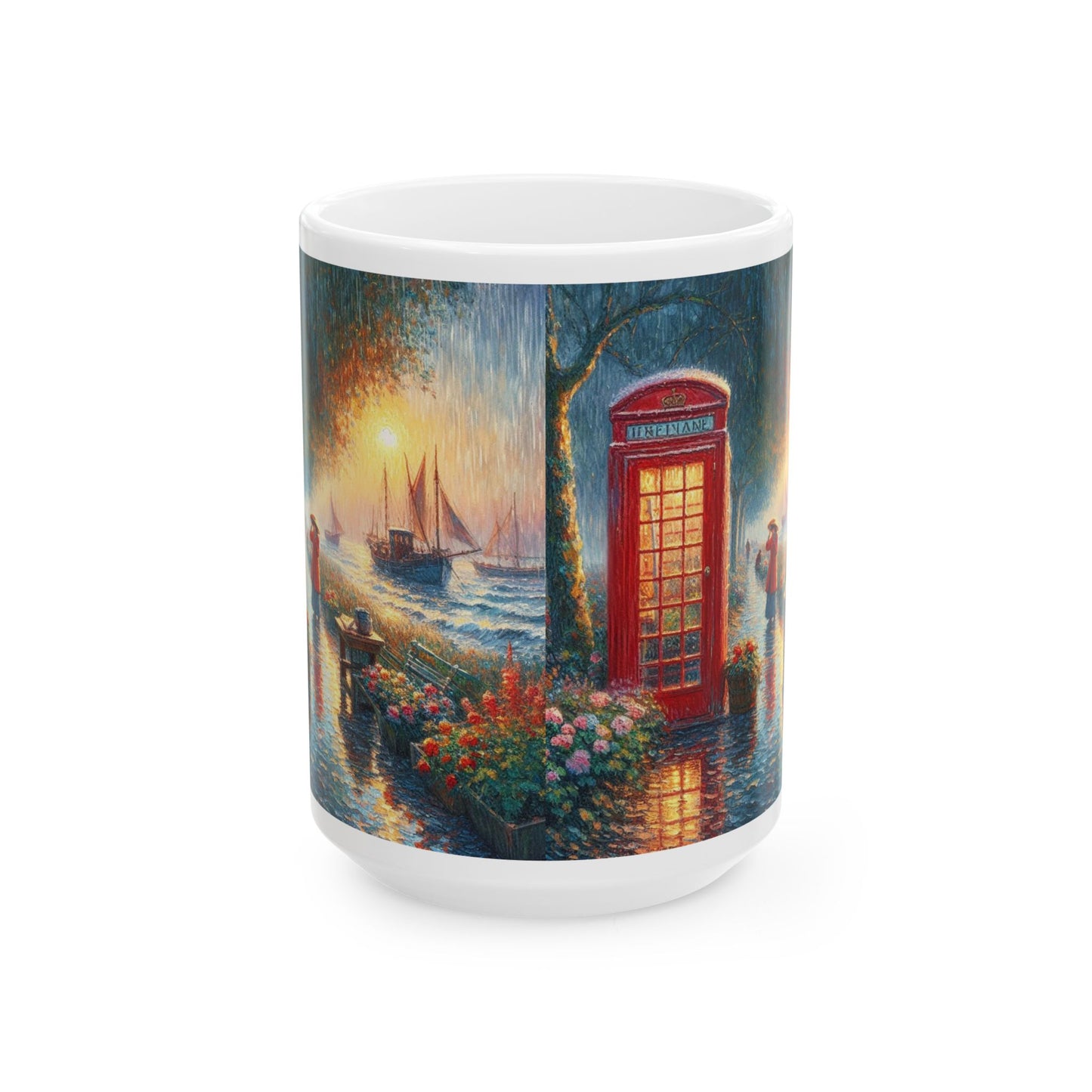 Charming Ceramic Mug with Scenic Artwork | Perfect Gift for Any Occasion