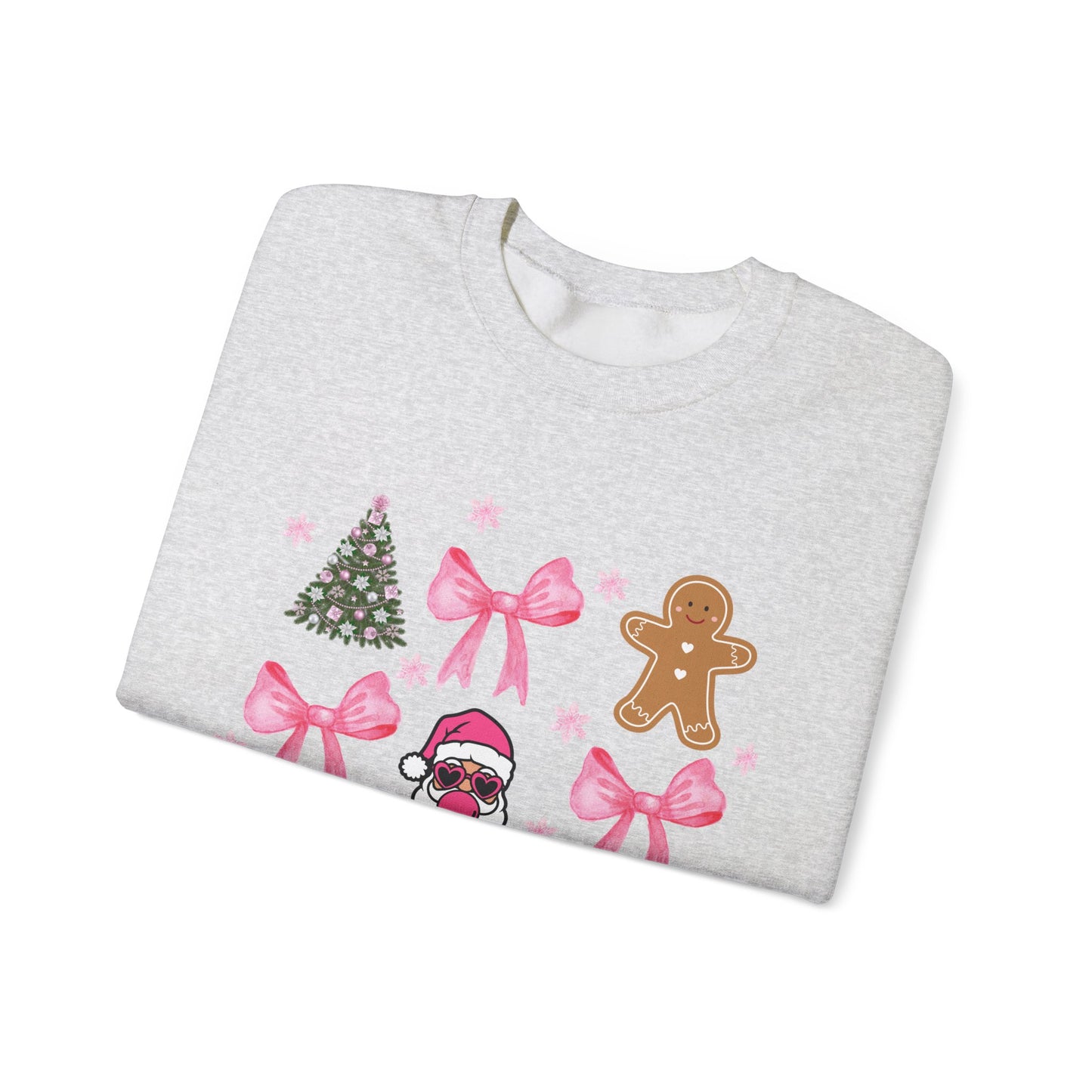 Festive Holiday Crewneck Sweatshirt with Christmas Designs