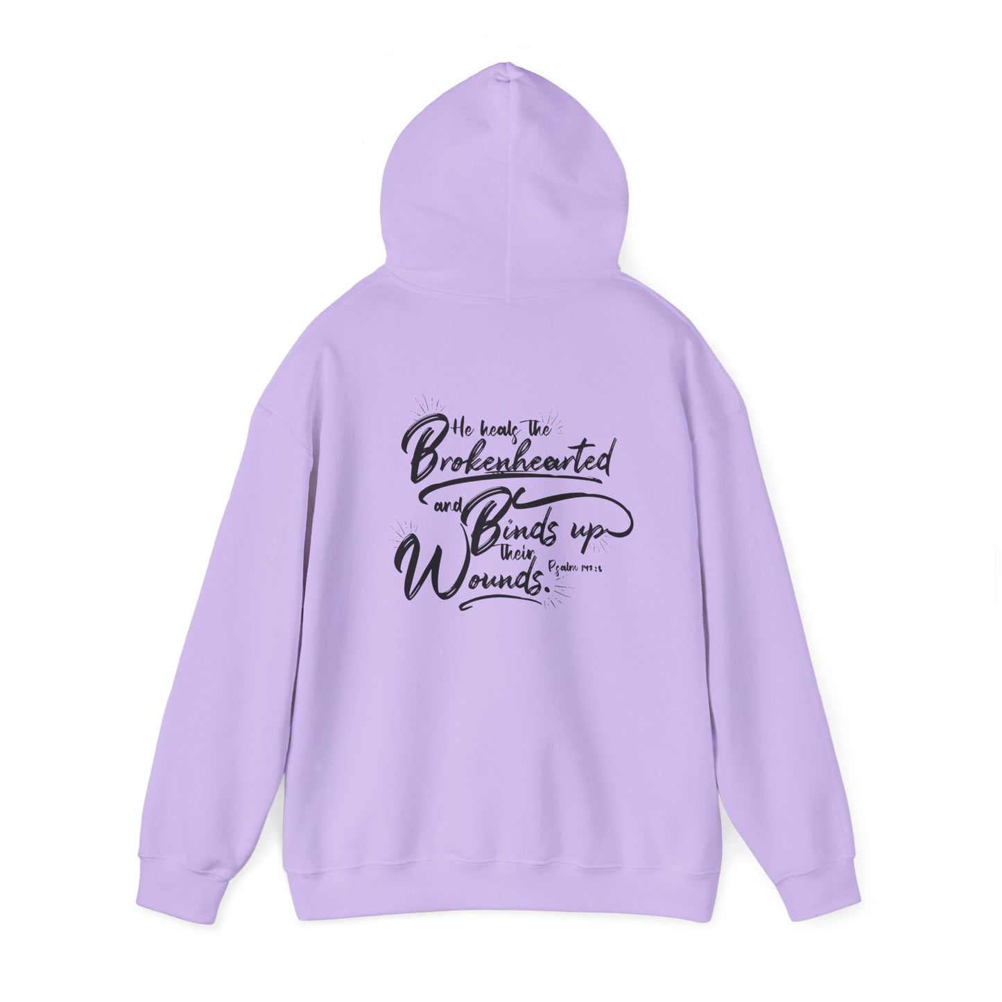 Faith & Comfort Unisex Hooded Sweatshirt - Healing Heart Design