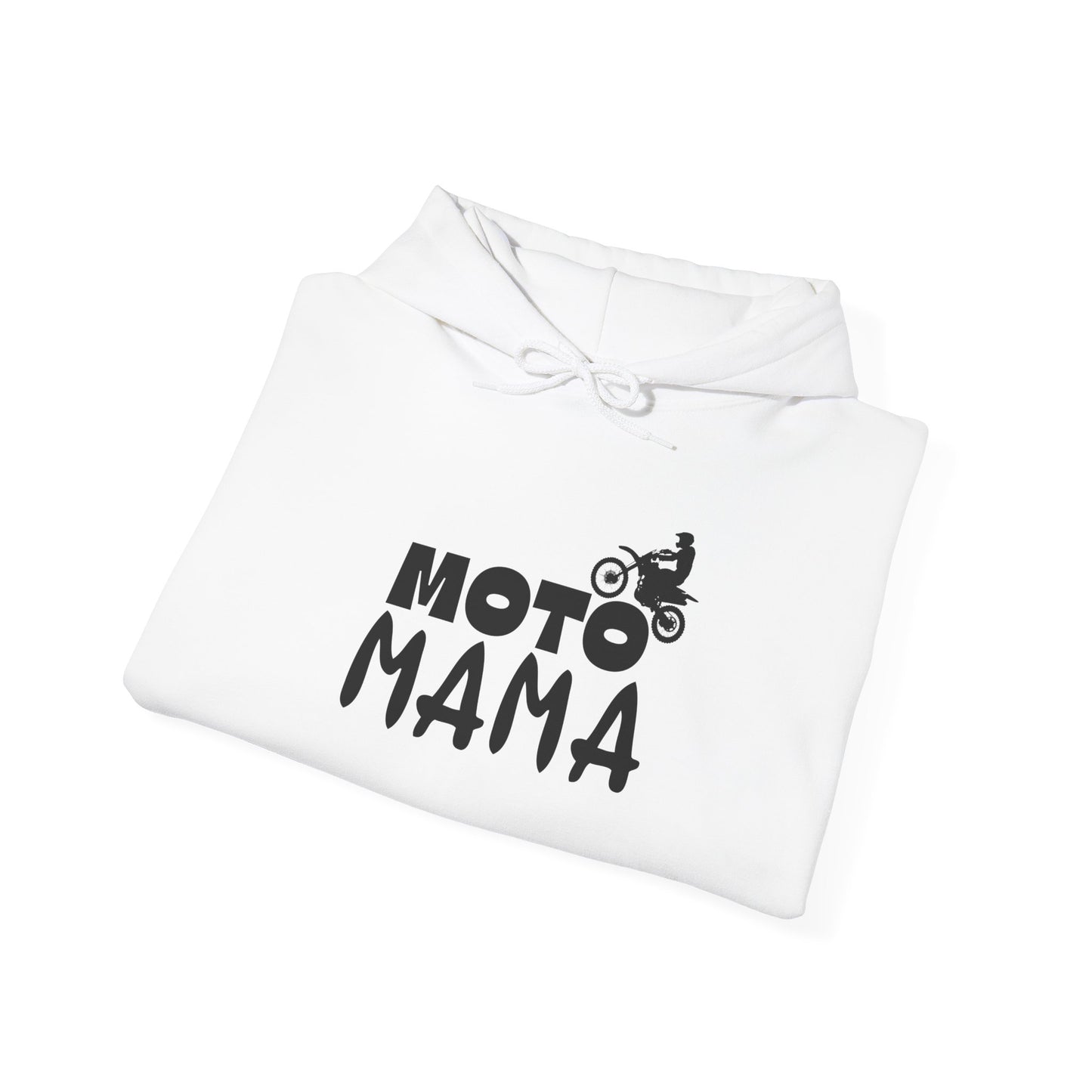 Moto Mama Hoodie | Unisex Heavy Blend Sweatshirt | Perfect for Motorcycle Enthusiasts