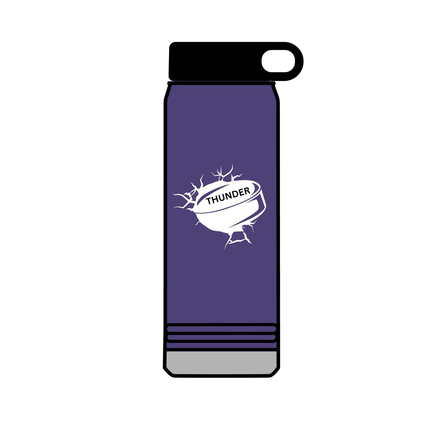 ***CUSTOM TEAM** Hockey Patriotic 32oz Water Bottle - Red, USA Design for Active Lifestyles