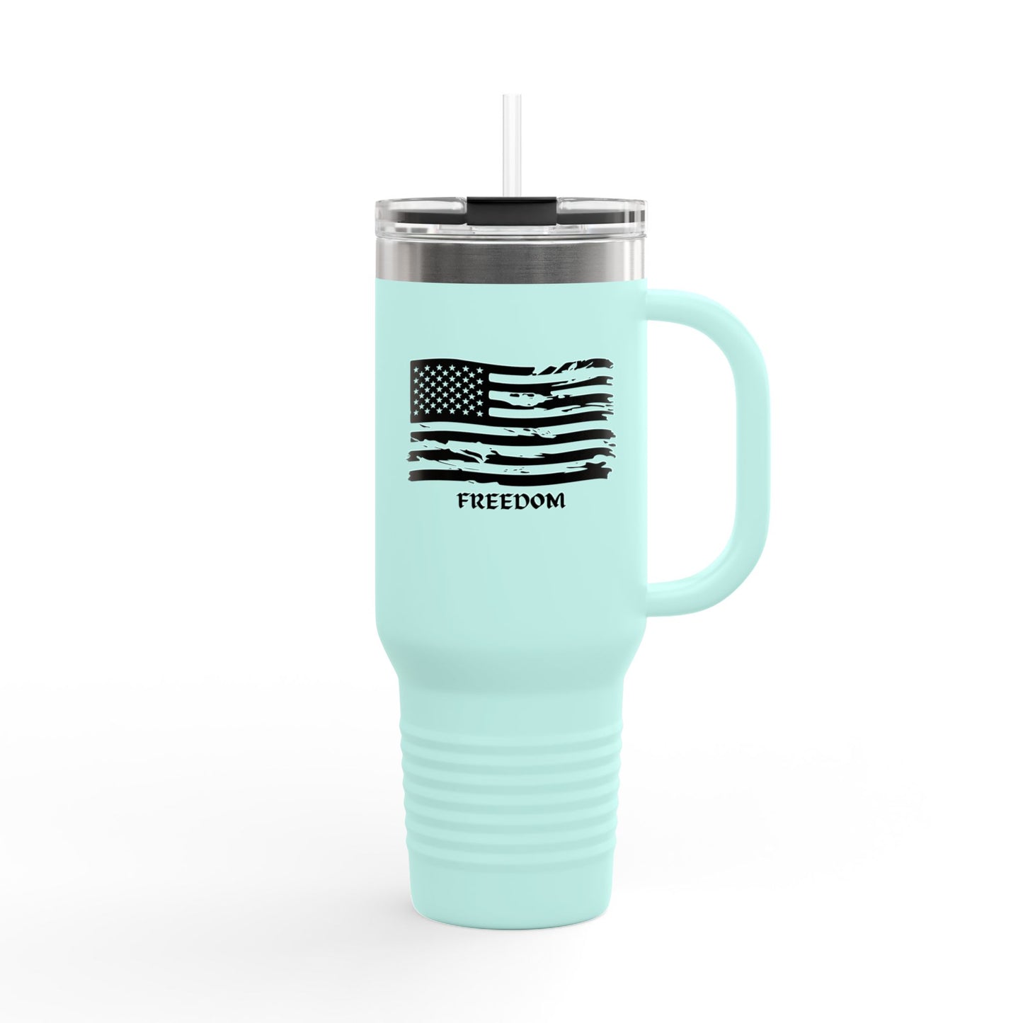 Freedom Insulated Travel Mug - 40oz American Flag Design