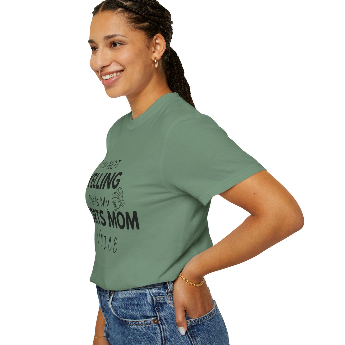 Sports Mom Voice T-Shirt - Unisex Garment-Dyed Tee for Active Moms