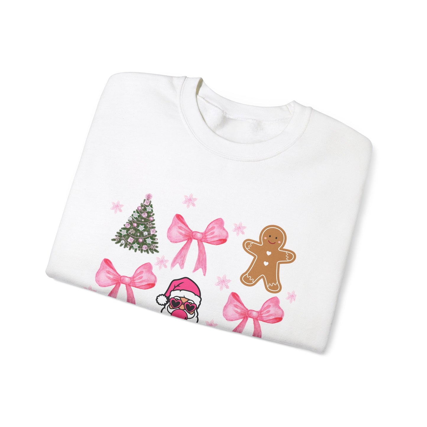 Festive Holiday Crewneck Sweatshirt with Christmas Designs
